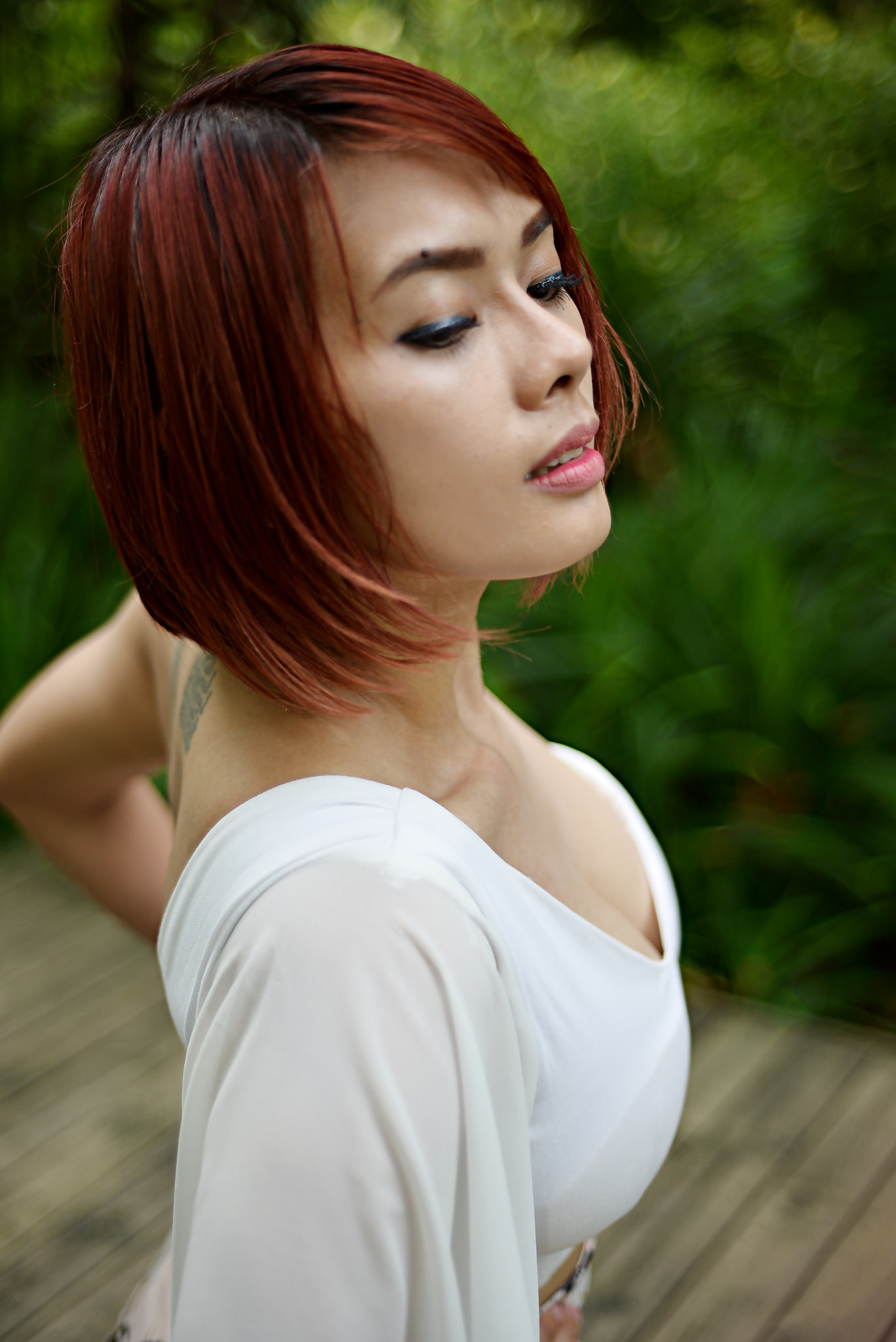 PC Micro-Nikkor 85mm f/2.8D sample photo. Asian look photography