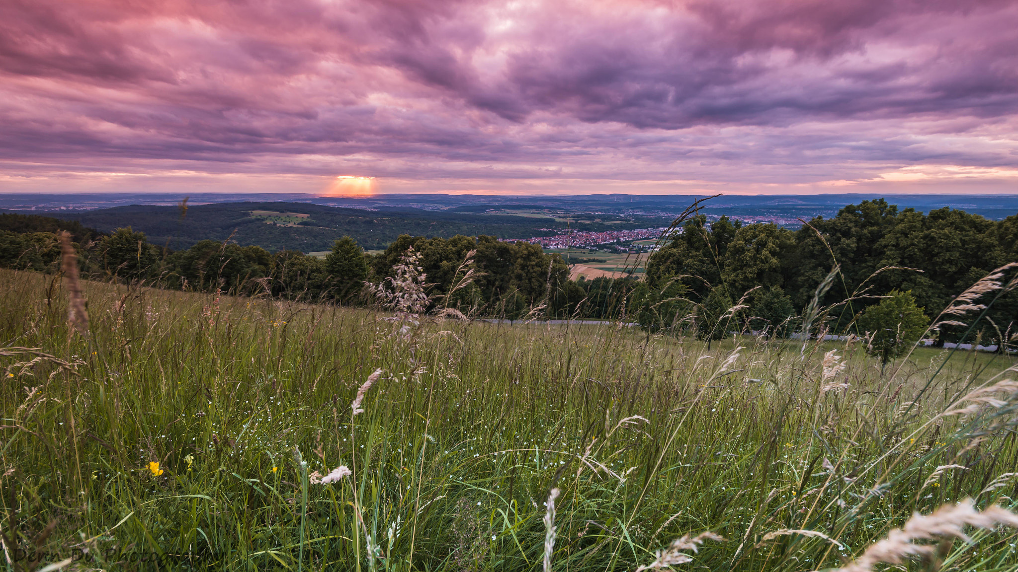 Sony SLT-A58 sample photo. Sonnenuntergang an der burg teck photography