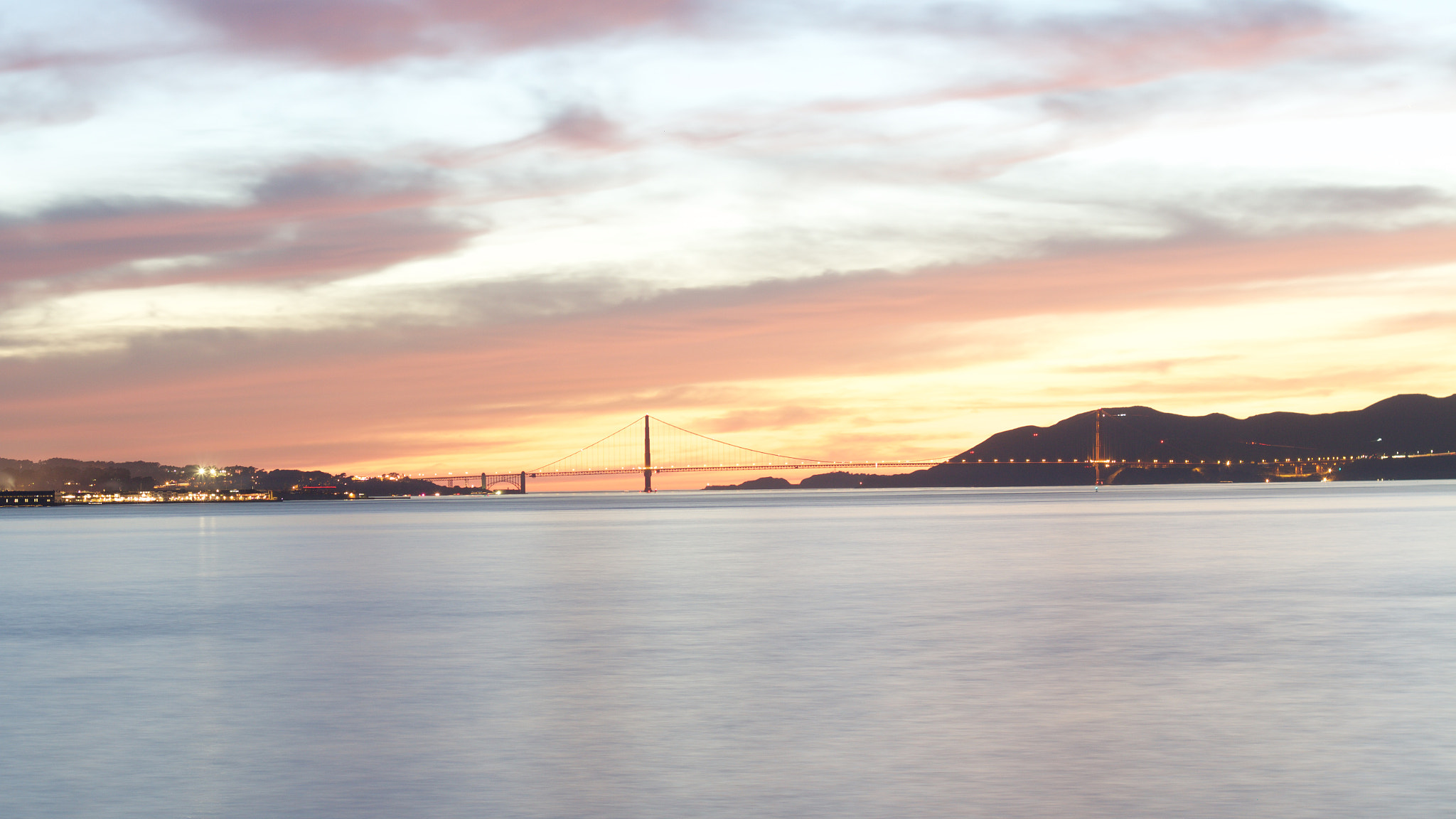 Canon EOS M + Canon EF 50mm F1.8 II sample photo. Sunset over the golden gate bridge photography