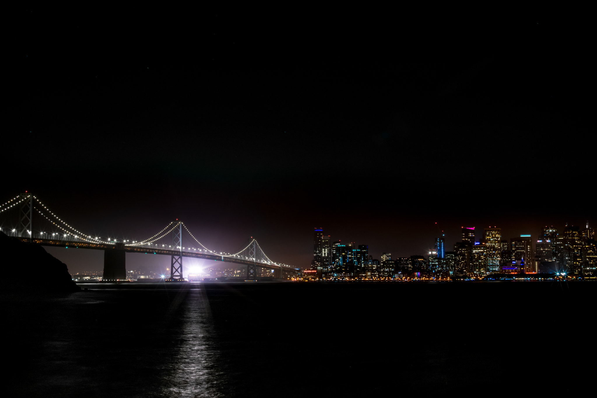 Nikon D3300 + Samyang 35mm F1.4 AS UMC sample photo. Bay bridge photography