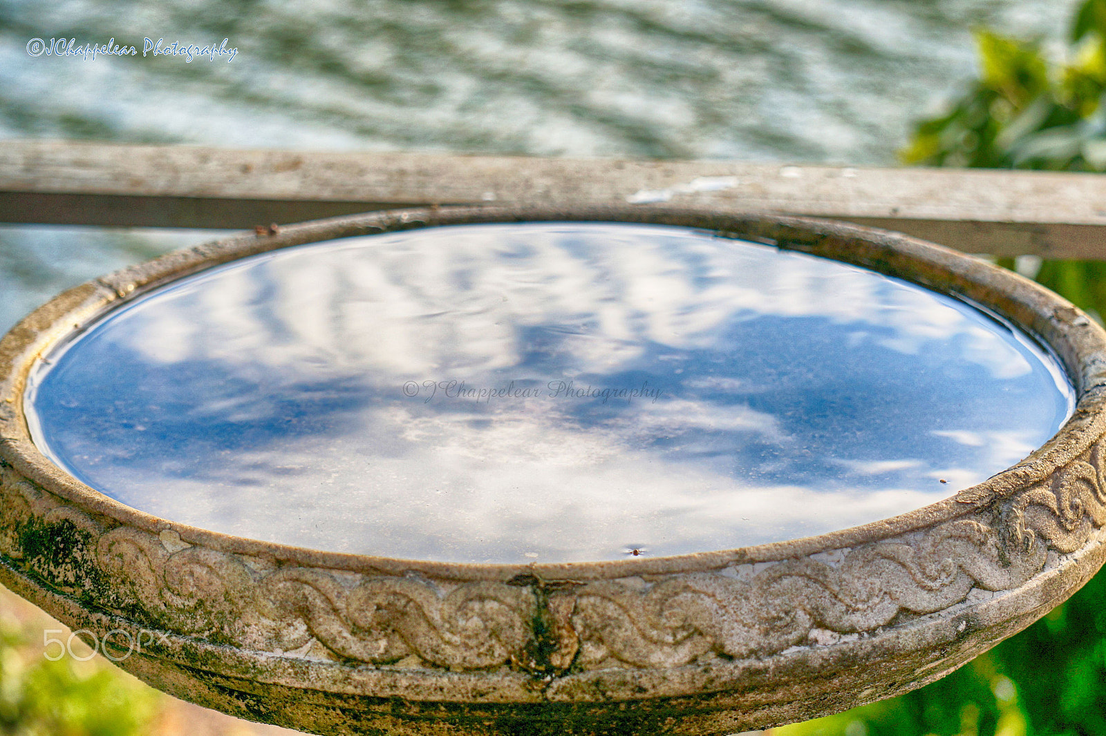 Sony Alpha NEX-5T + Sony E 55-210mm F4.5-6.3 OSS sample photo. Bird bath reflection photography