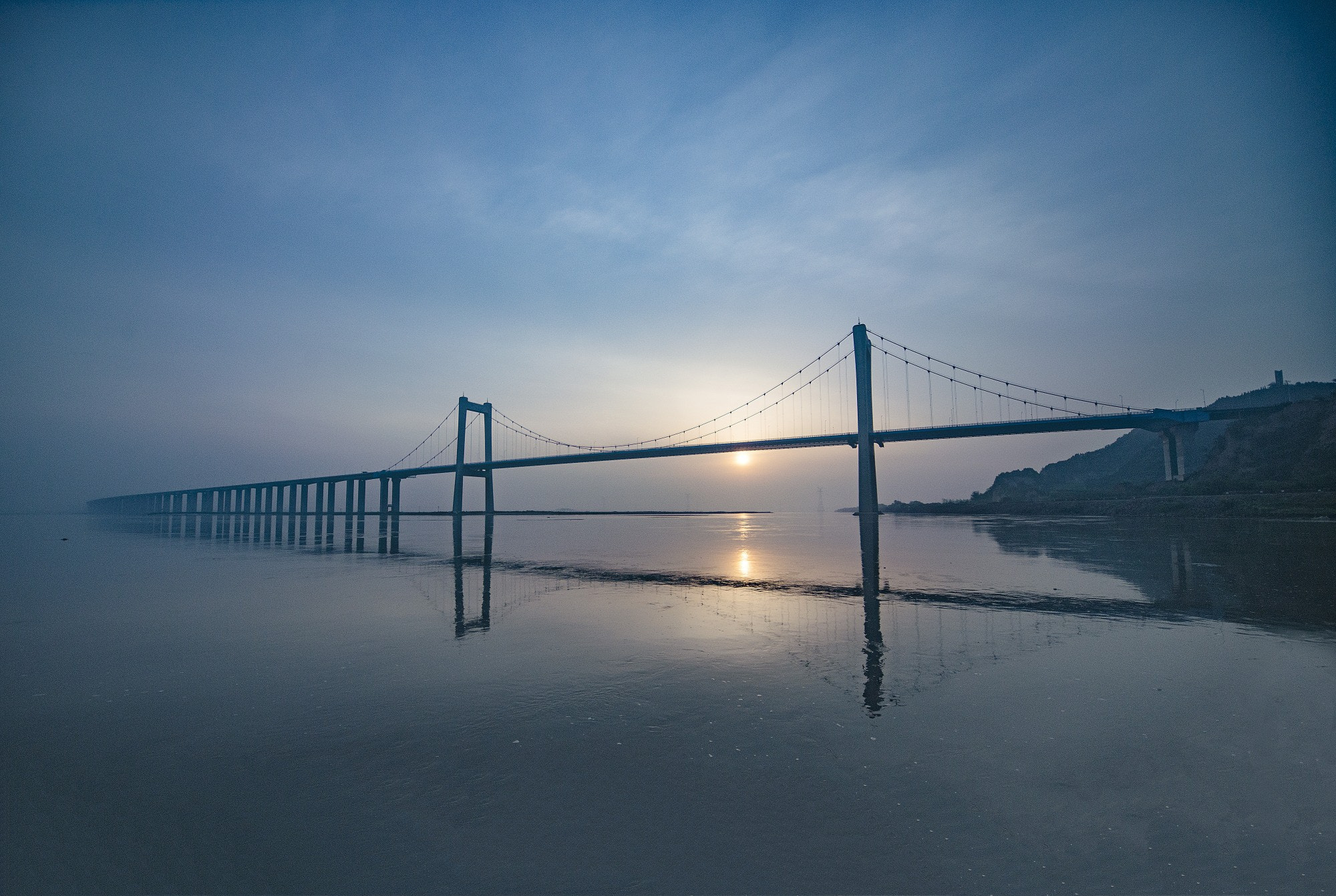 Nikon D800E + Sigma 12-24mm F4.5-5.6 EX DG Aspherical HSM sample photo. Yellow river bridge photography