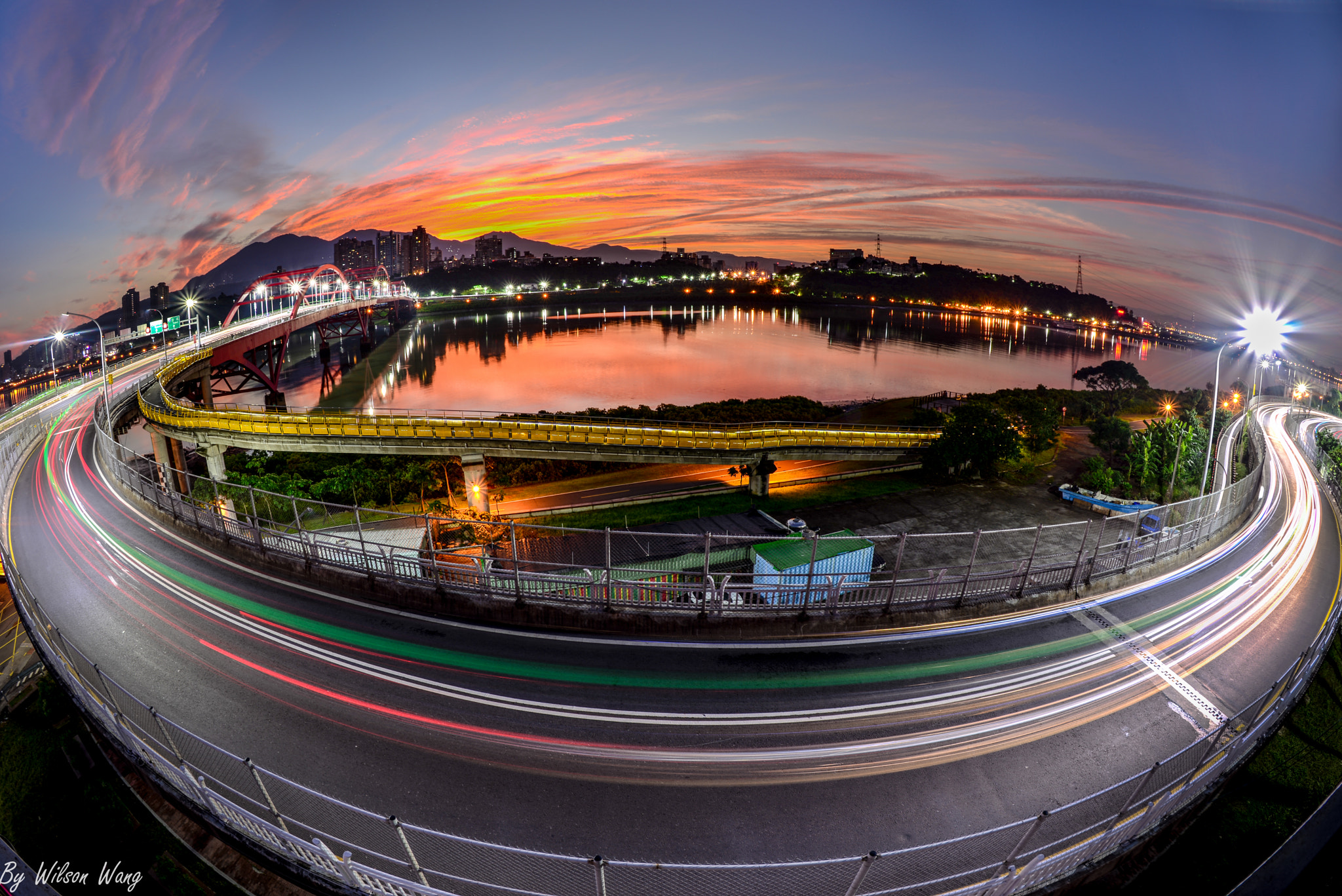 Nikon D610 + Nikon AF Fisheye-Nikkor 16mm F2.8D sample photo. Guandu bridge.jpg photography