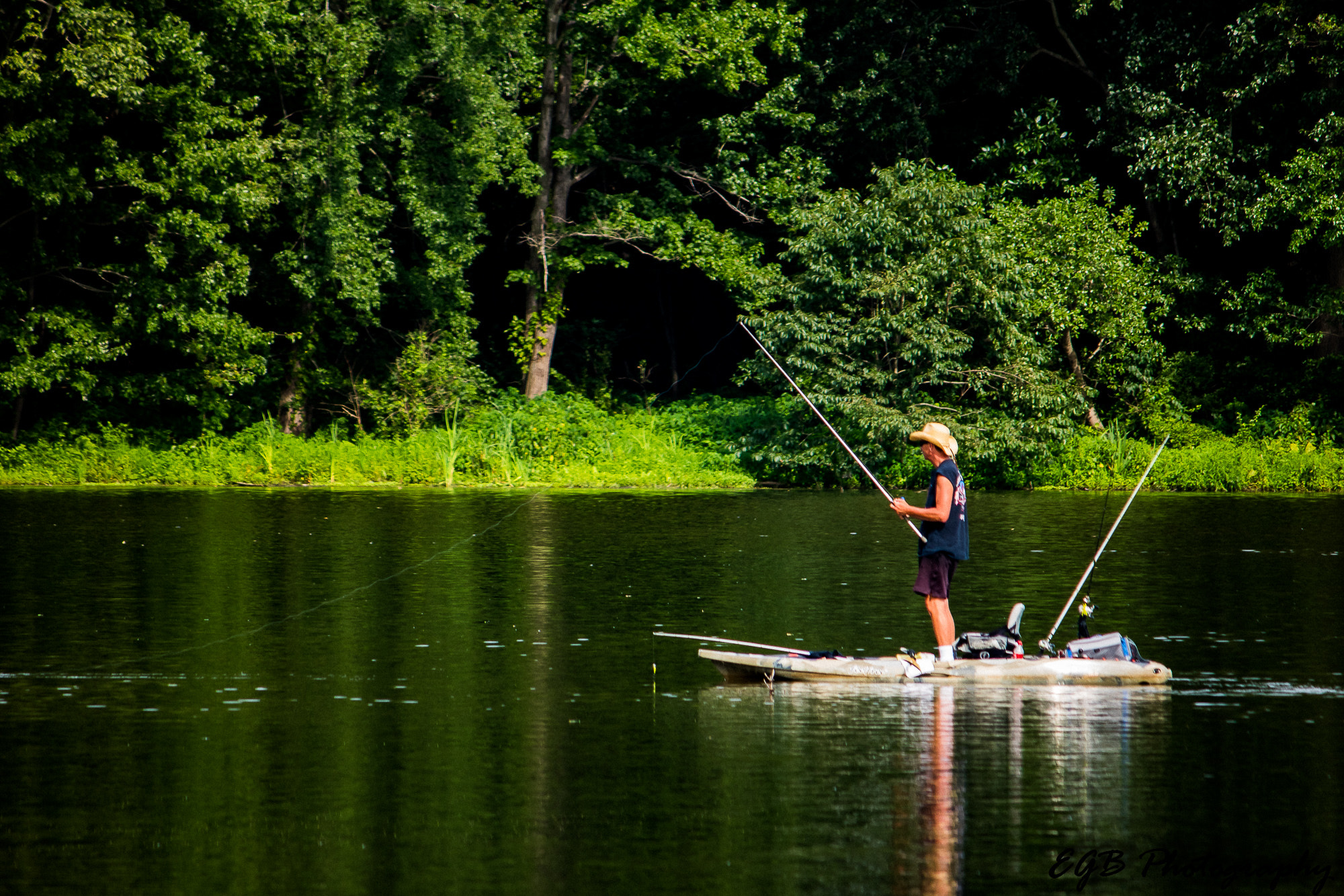 Canon EF-S 55-250mm F4-5.6 IS sample photo. A day of fishing photography