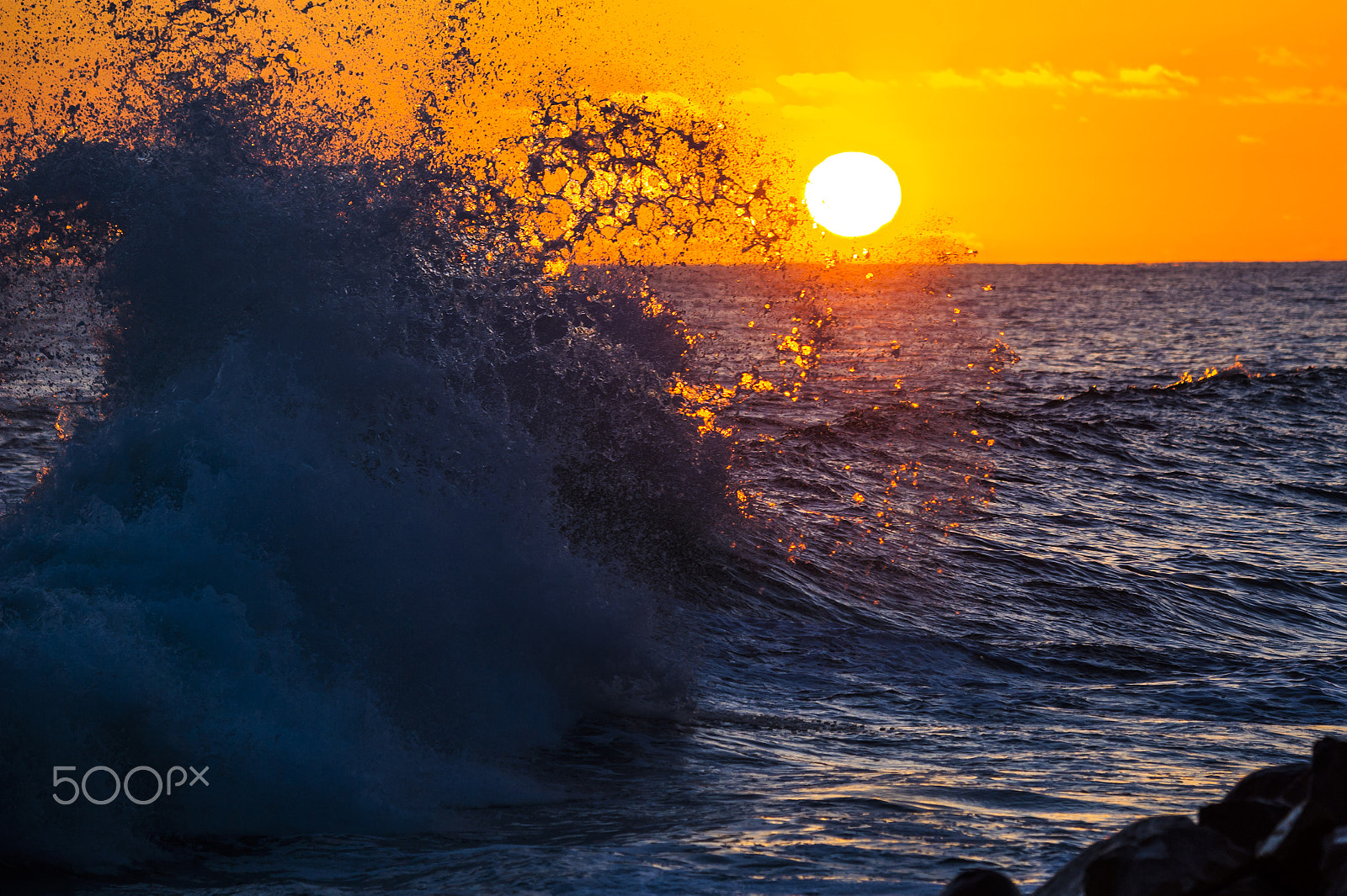 Nikon D3S sample photo. High surf at sunset in oceanside - july 2, 2016 photography