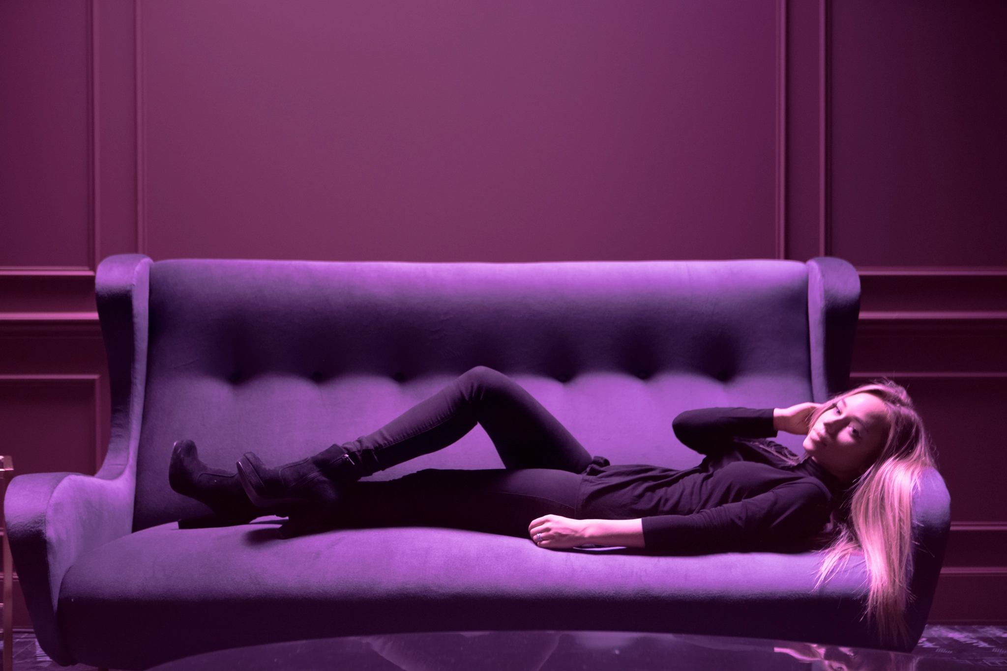 Sony a7R II + Canon EF 24-70mm F2.8L USM sample photo. Purple house photography