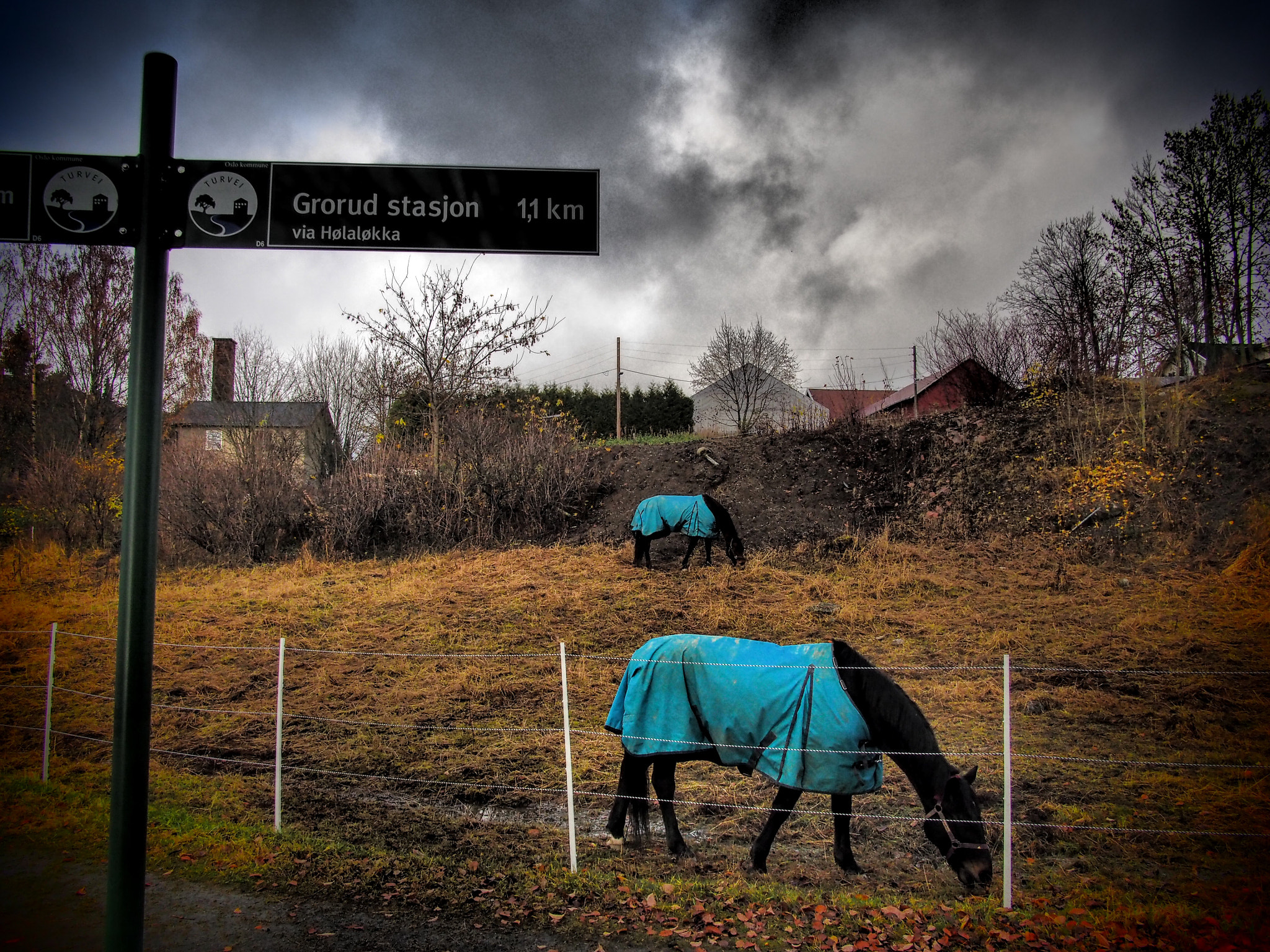 Olympus PEN E-PM2 sample photo. Grorud station 1.1 km photography