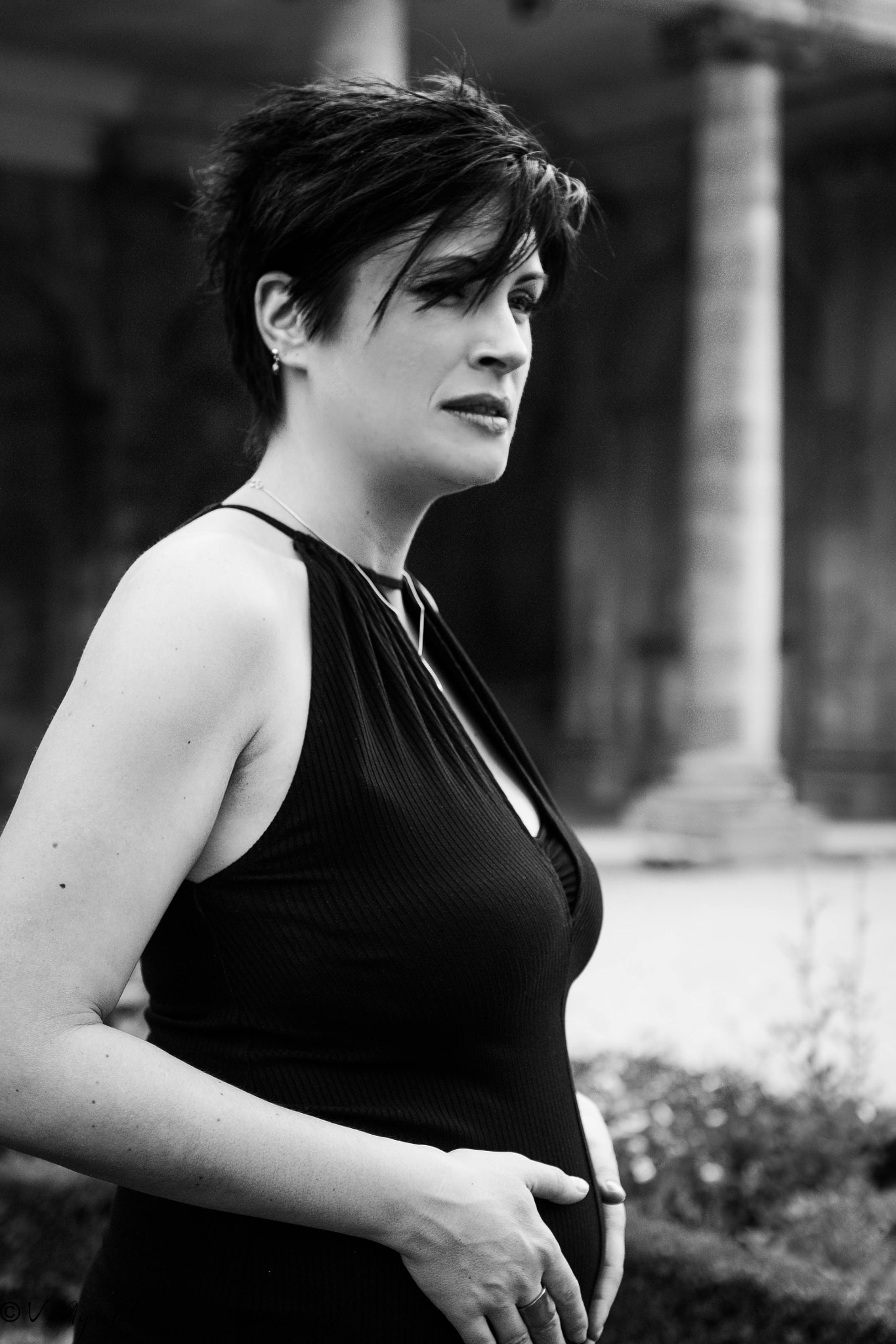 Nikon D3100 sample photo. Pregnant woman photography