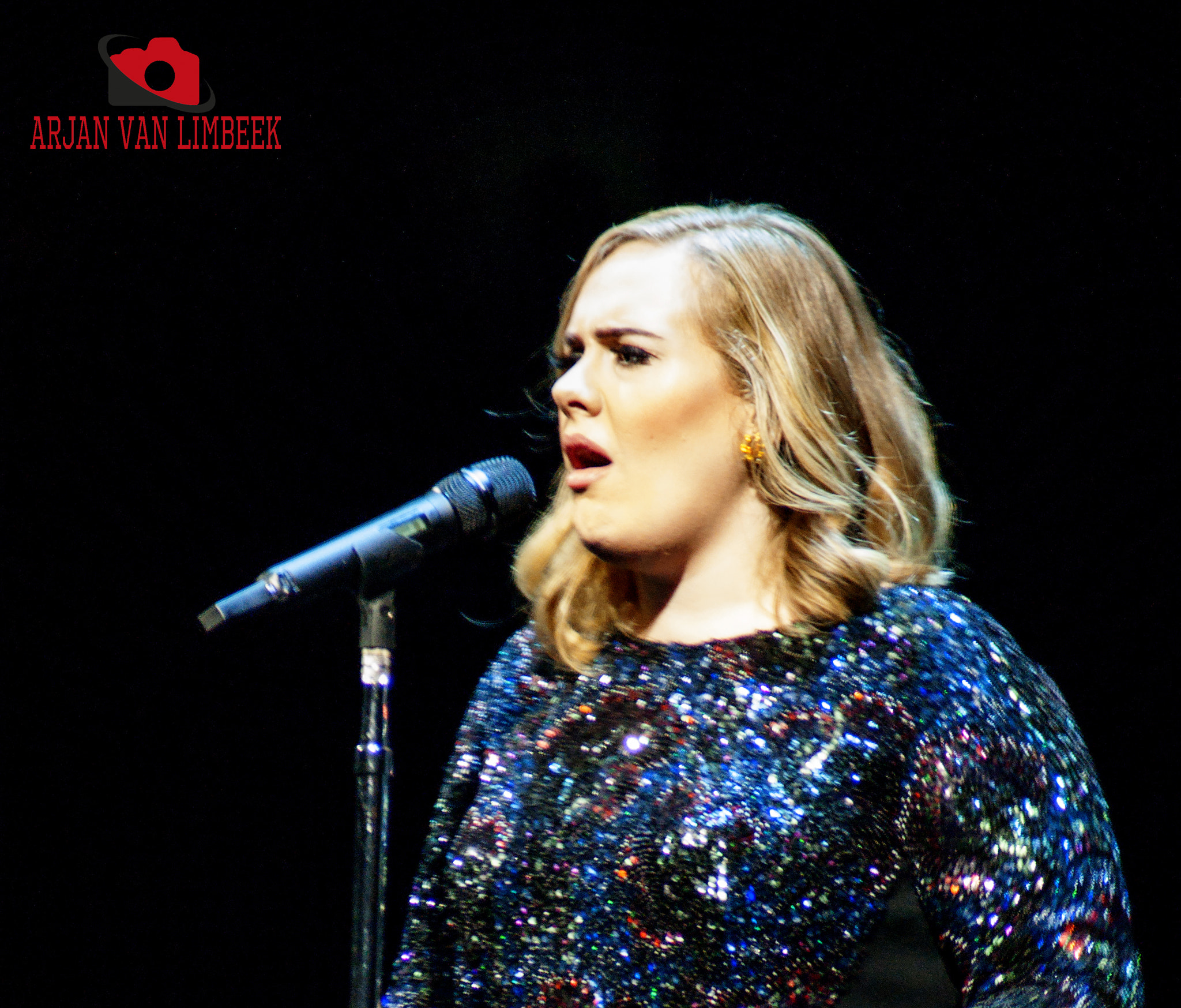 Sony Alpha DSLR-A350 + Sony 75-300mm F4.5-5.6 sample photo. Adele in concert 3 photography