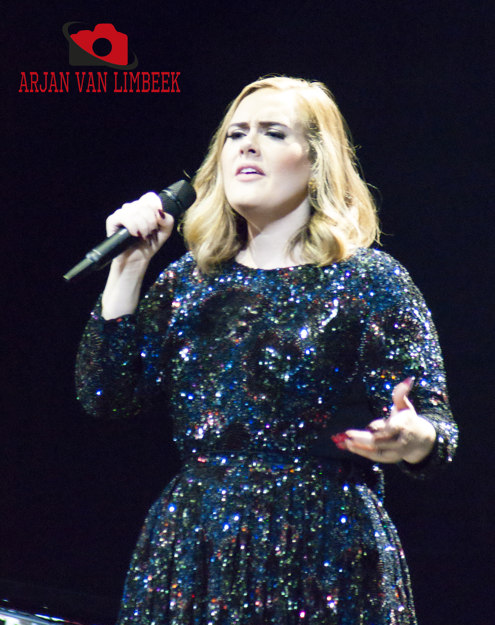 Sony Alpha DSLR-A350 + Sony 75-300mm F4.5-5.6 sample photo. Adele in concert 9 photography