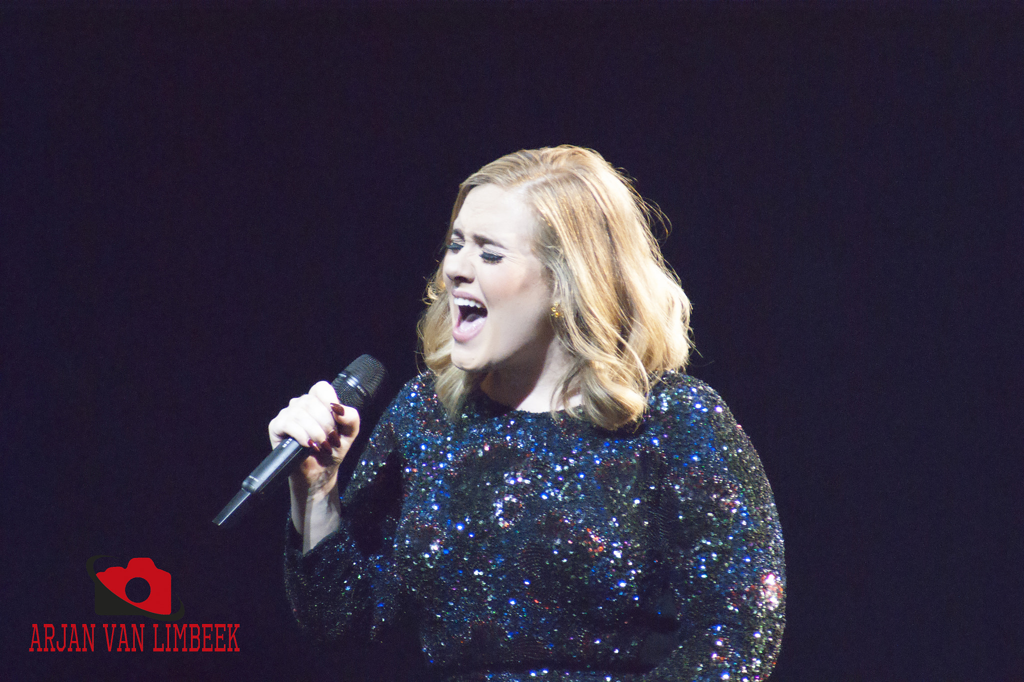 Sony Alpha DSLR-A350 + Sony 75-300mm F4.5-5.6 sample photo. Adele in concert 13 photography