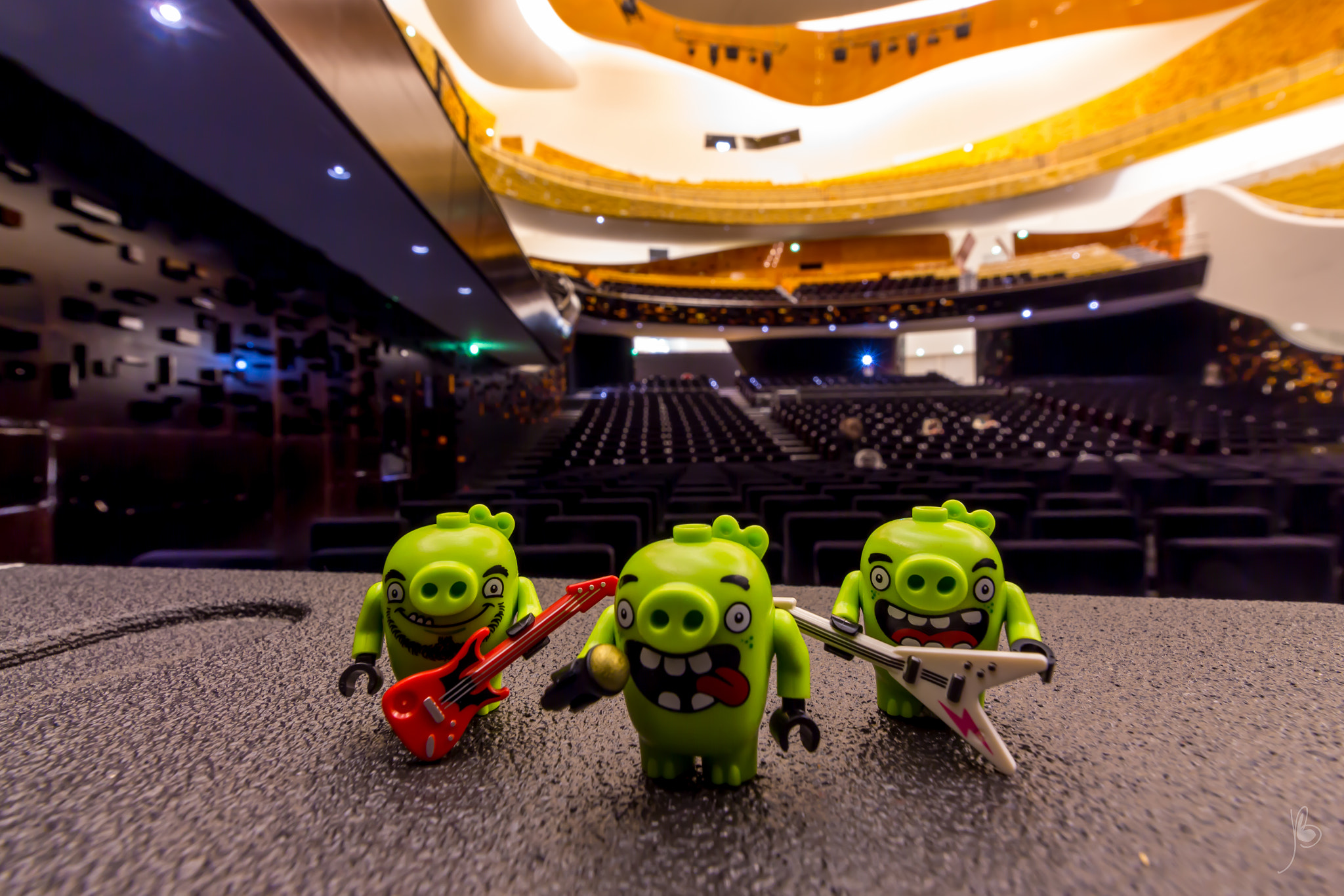 Canon EOS 650D (EOS Rebel T4i / EOS Kiss X6i) + Canon EF-S 10-18mm F4.5–5.6 IS STM sample photo. The rock-piggies are in concert at the philharmonie of paris photography