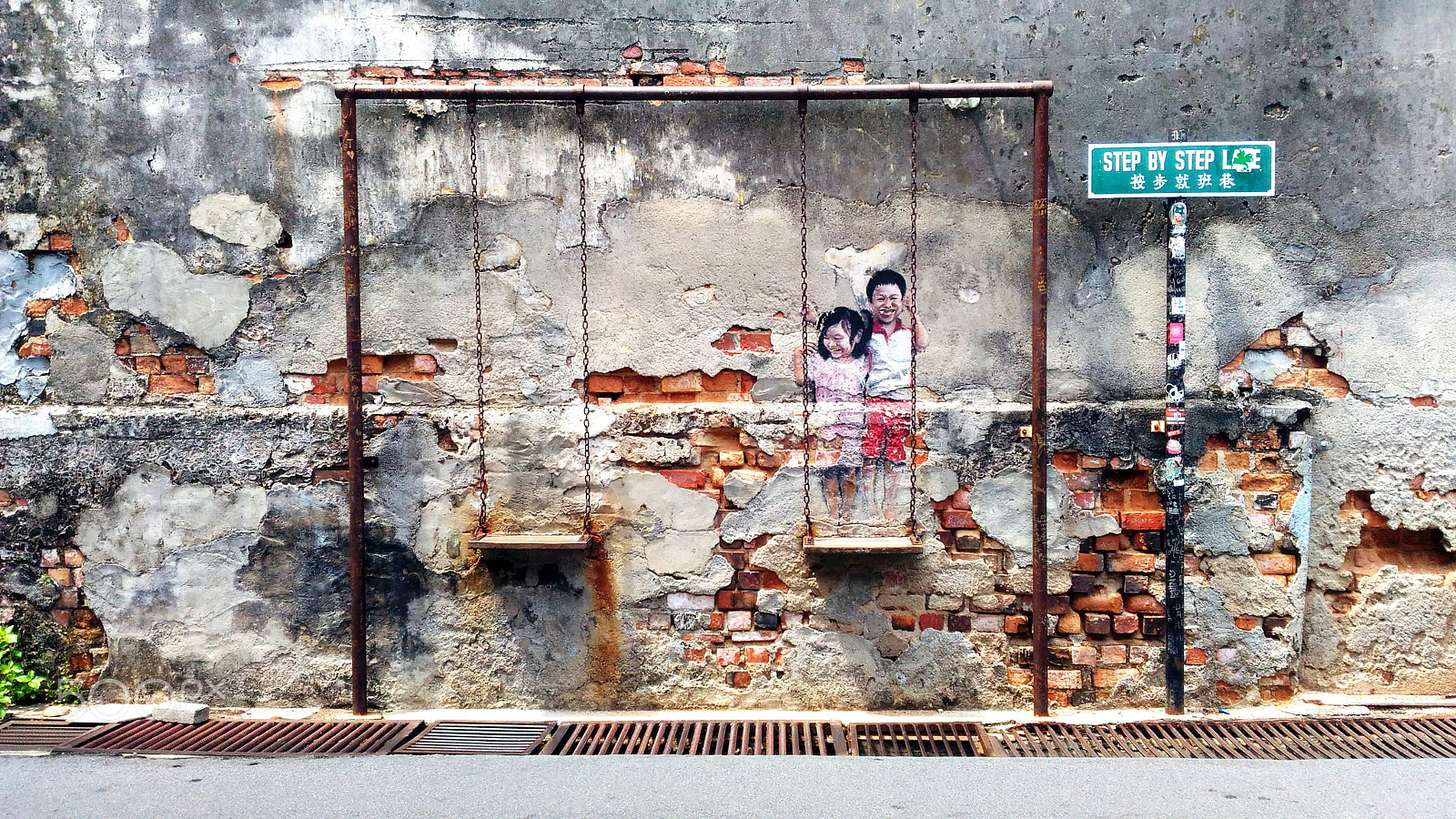 ASUS ZenFone Selfie (ZD551KL) sample photo. Street art in penang photography