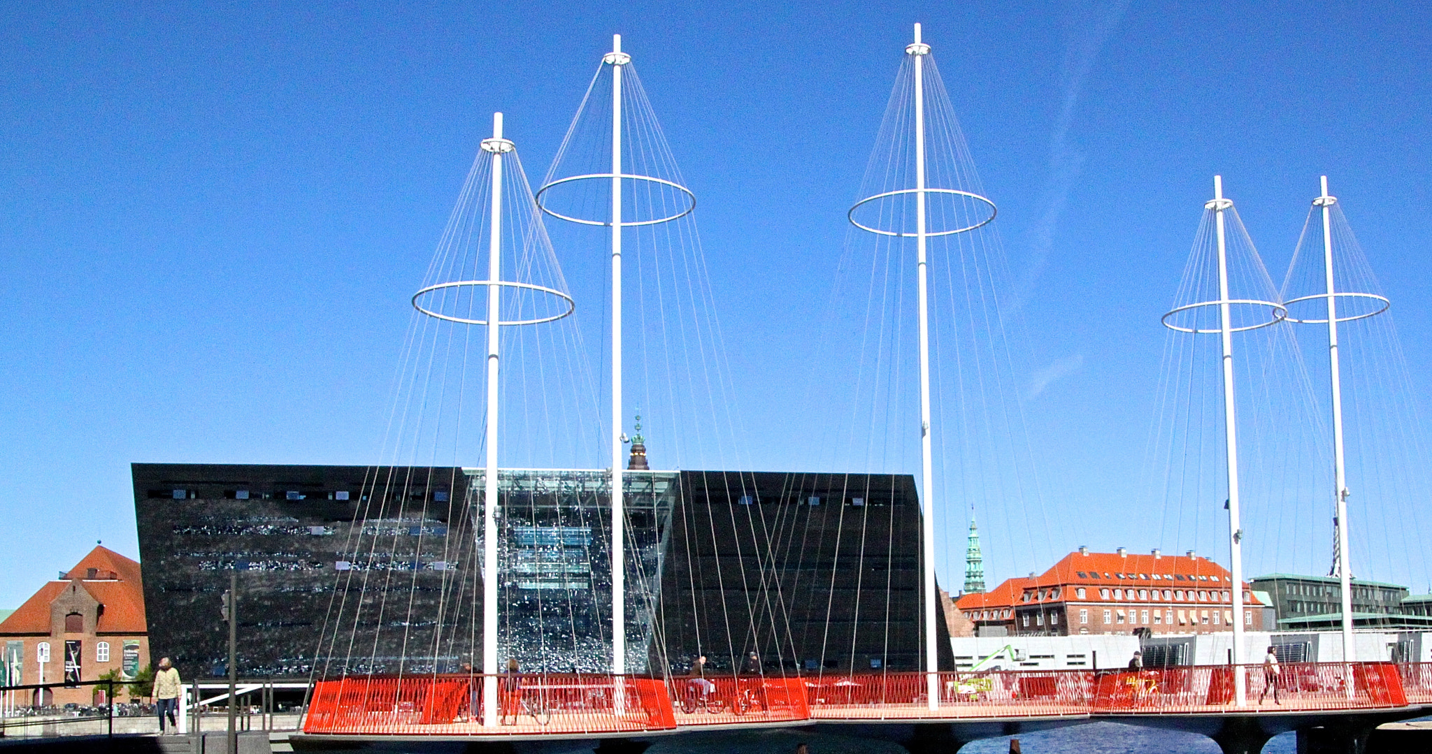 Canon EOS 500D (EOS Rebel T1i / EOS Kiss X3) sample photo. Circle bridge copenhagen port photography
