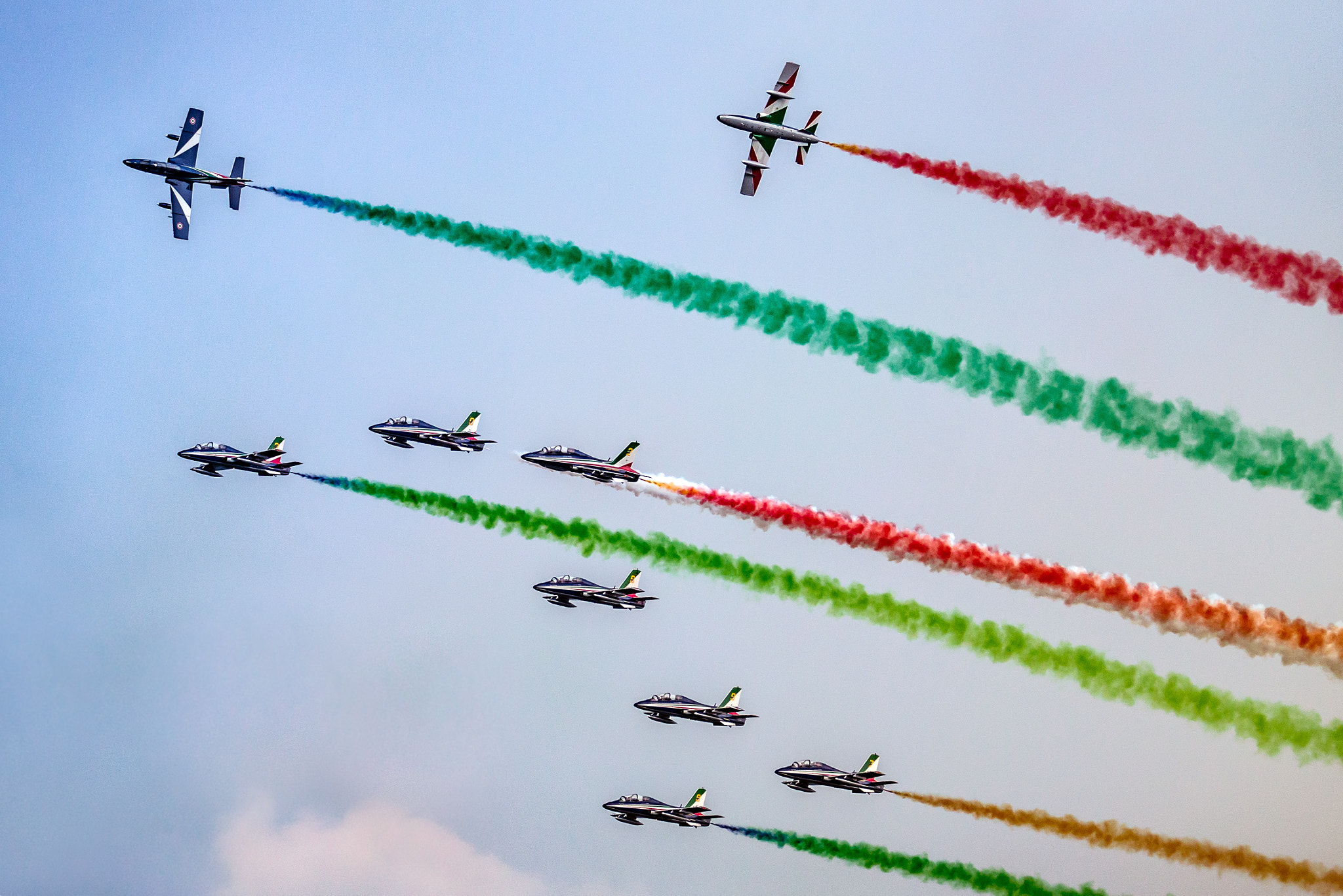 Canon EOS-1D X + Canon EF 70-200mm F2.8L IS II USM sample photo. Frecce tricolore photography