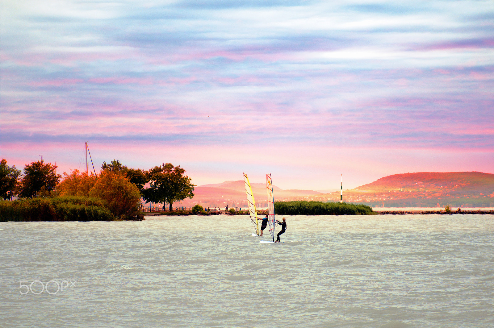Nikon D300 + Sigma 24-105mm F4 DG OS HSM Art sample photo. Windsurfers photography