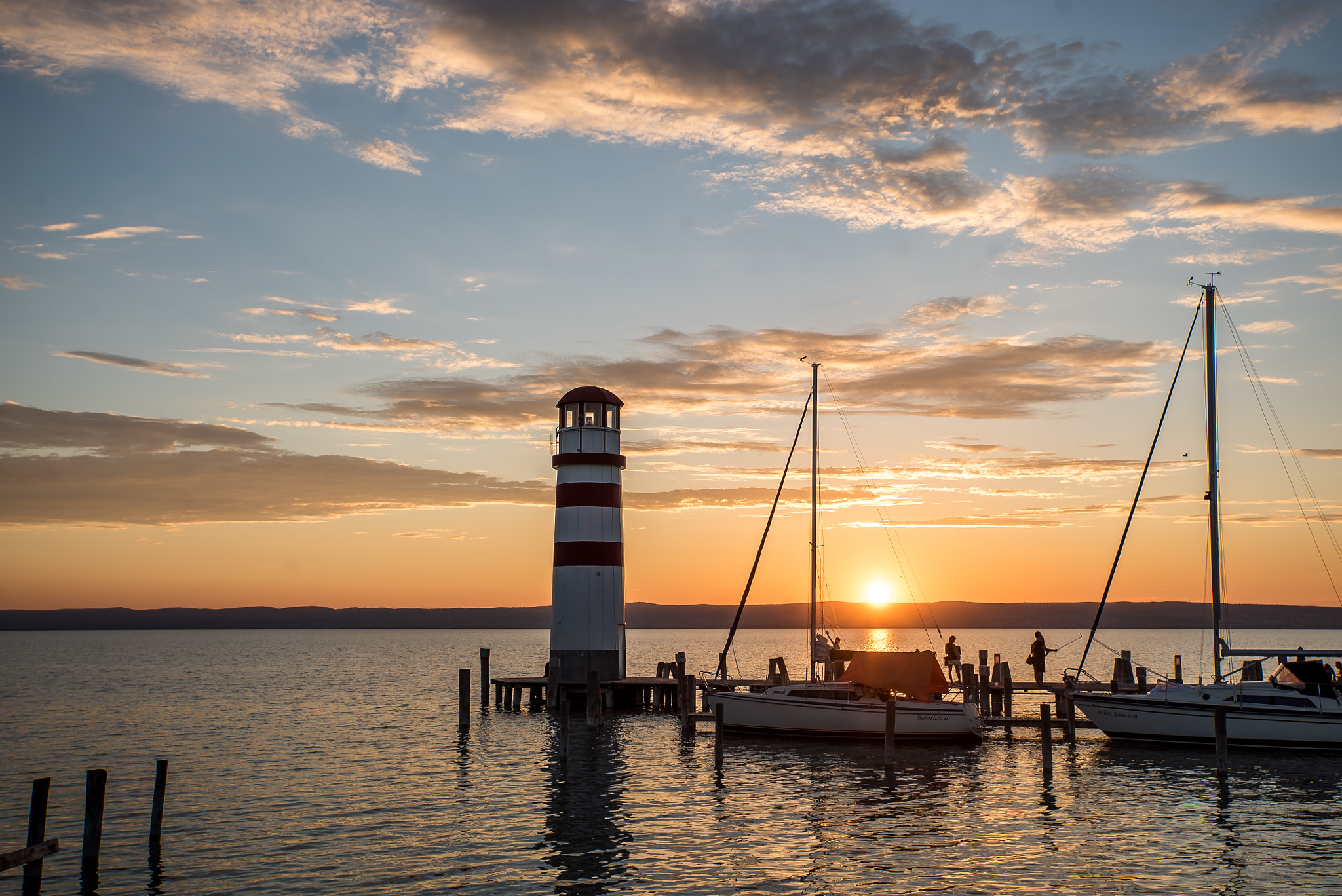 Sony a7S + Tamron 18-270mm F3.5-6.3 Di II PZD sample photo. Sunset lighthouse photography