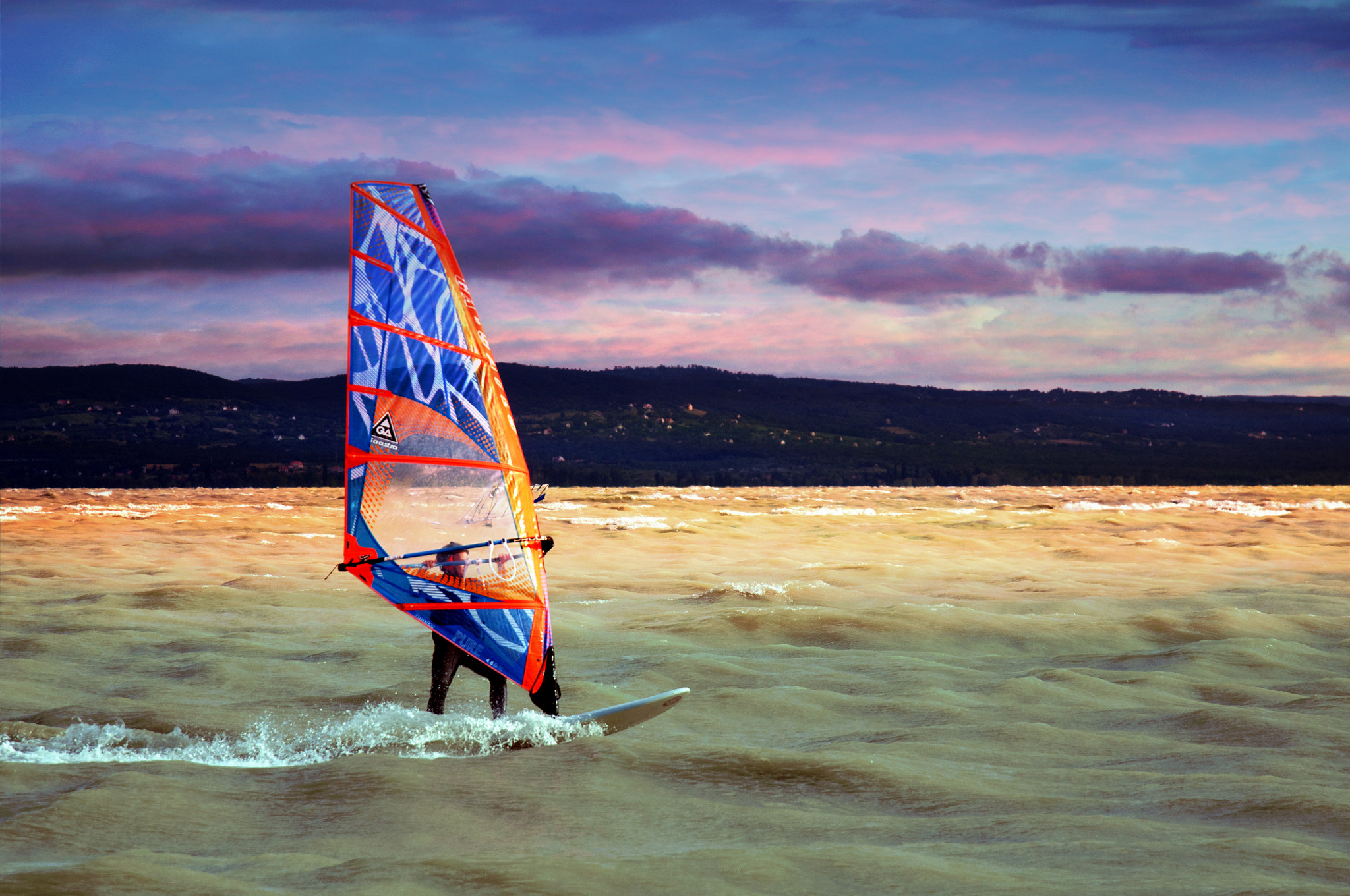 Nikon D300 + Sigma 24-105mm F4 DG OS HSM Art sample photo. Windsurfer photography