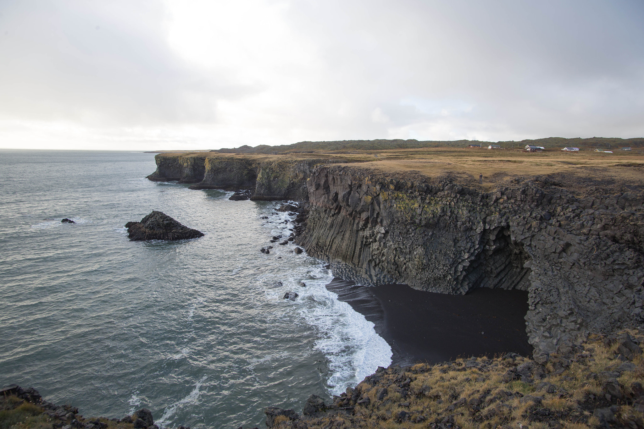 Canon EOS 6D + Tamron SP AF 17-35mm F2.8-4 Di LD Aspherical (IF) sample photo. Sea cliffs iceland photography