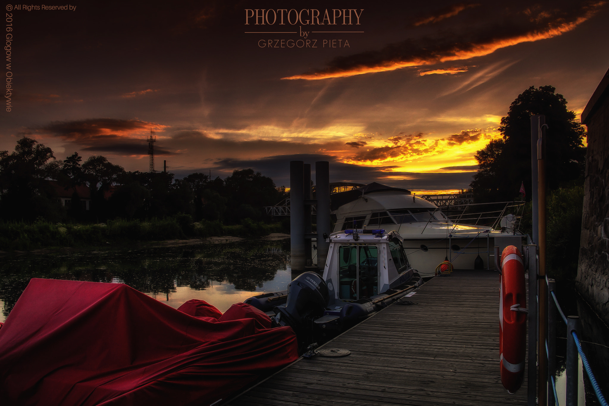 Canon EF 24-85mm F3.5-4.5 USM sample photo. River port - glogow, poland photography