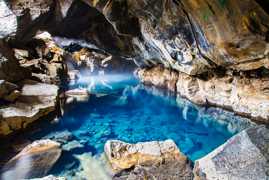 Grjótagjá by Marc Salm on 500px.com