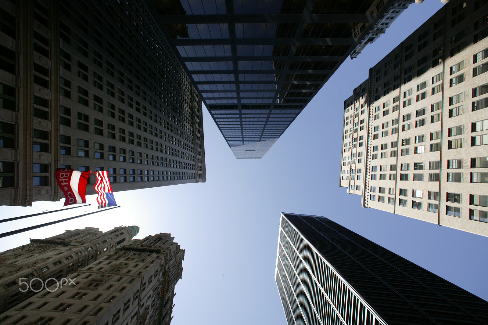Canon EOS-1Ds + Canon EF 14mm F2.8L USM sample photo. Wall street building photography