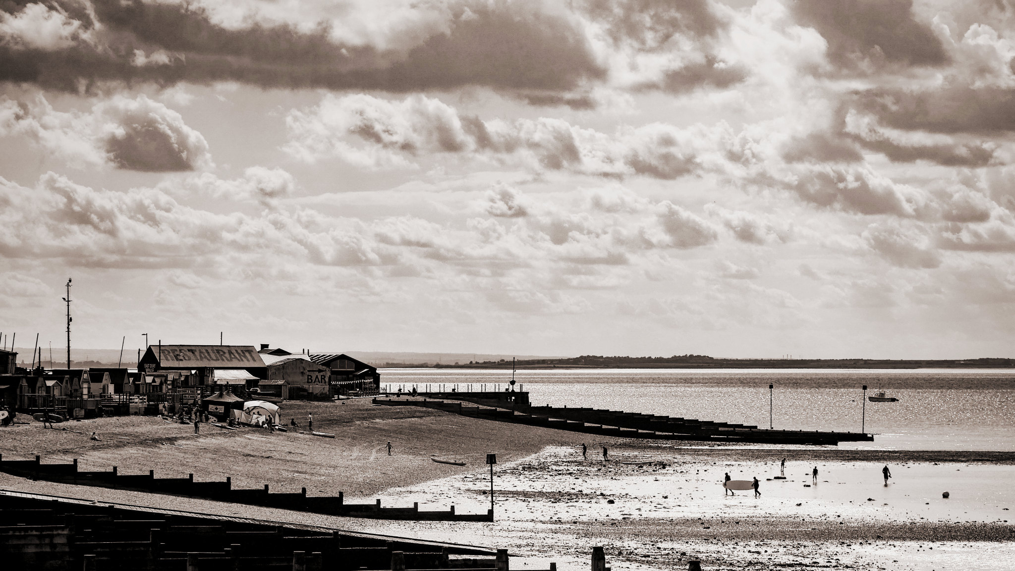 LUMIX G VARIO 45-150/F4.0-5.6 sample photo. Whitstable surfers photography