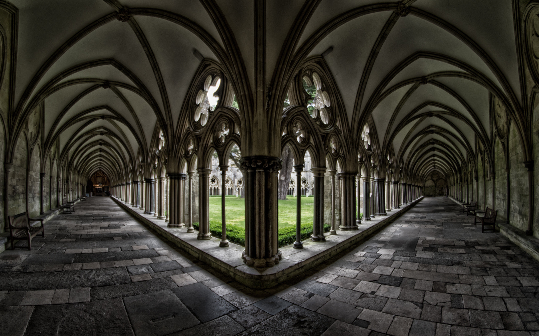 Pentax K-S2 + A Series Lens sample photo. Cathedral cloisters photography