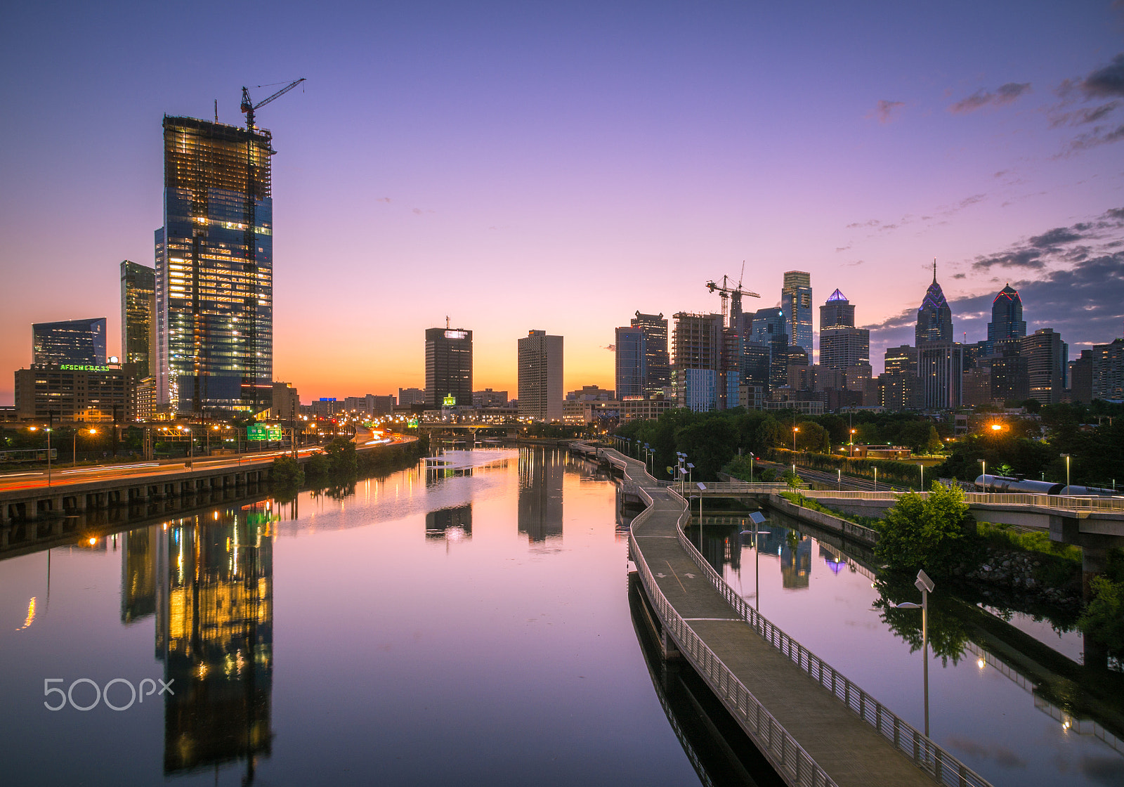 Olympus OM-D E-M10 sample photo. Dawn in philadelphia photography