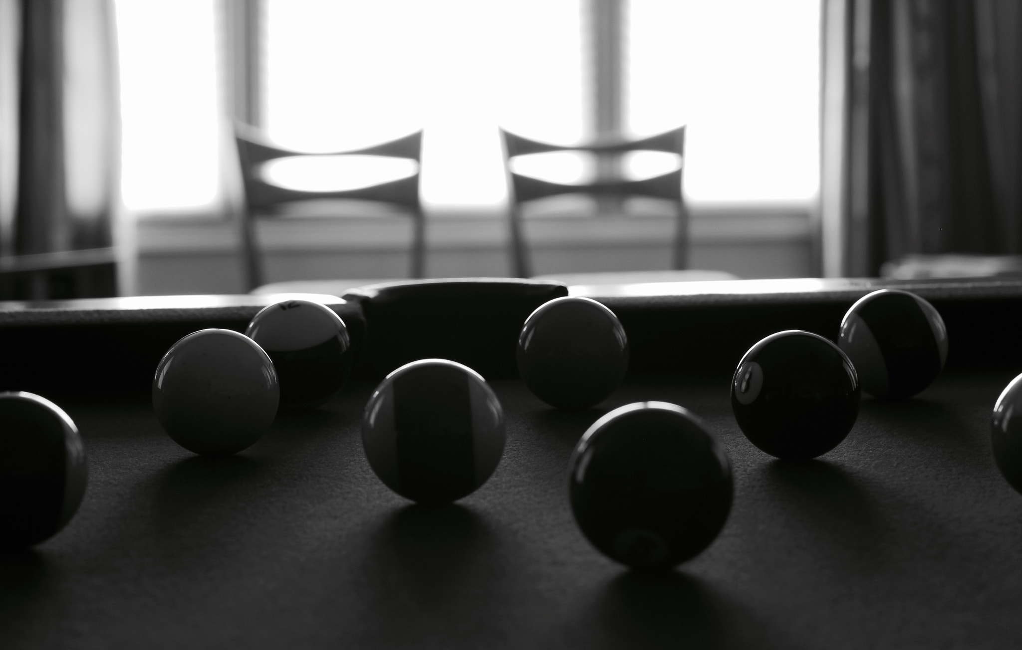 Tamron SP AF 60mm F2 Di II LD IF Macro sample photo. Pool table confusion photography