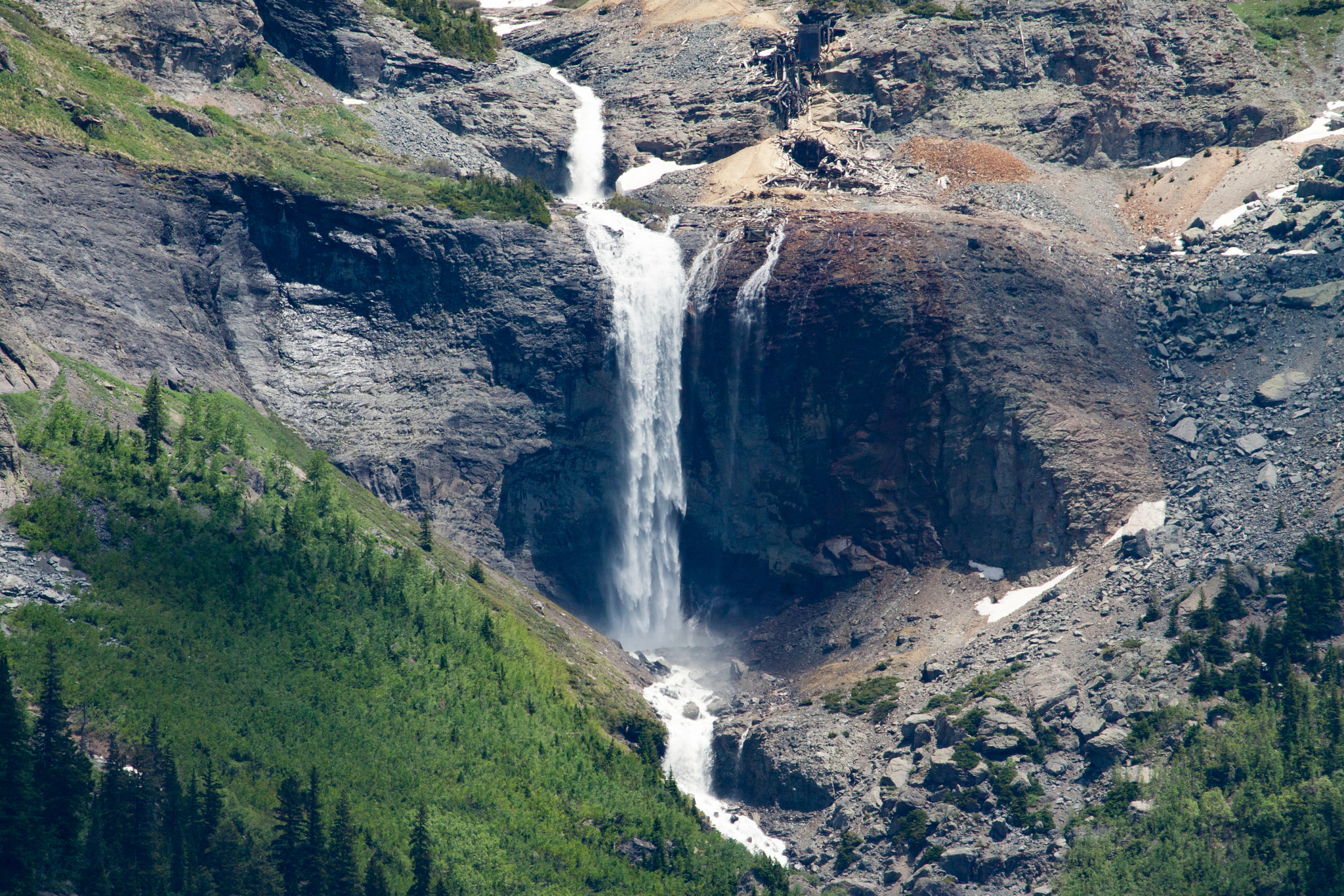 Canon EF 100-400mm F4.5-5.6L IS USM sample photo. Bridal veil falls, telluride, co photography