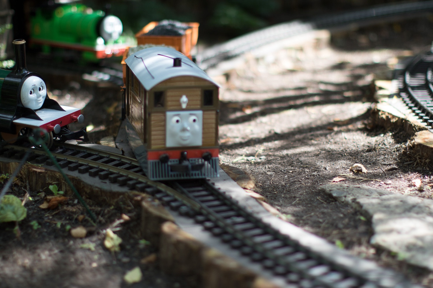 Canon EF 50mm F1.2L USM sample photo. Hello toby! model railroad @ botanical gardens chicago- photography