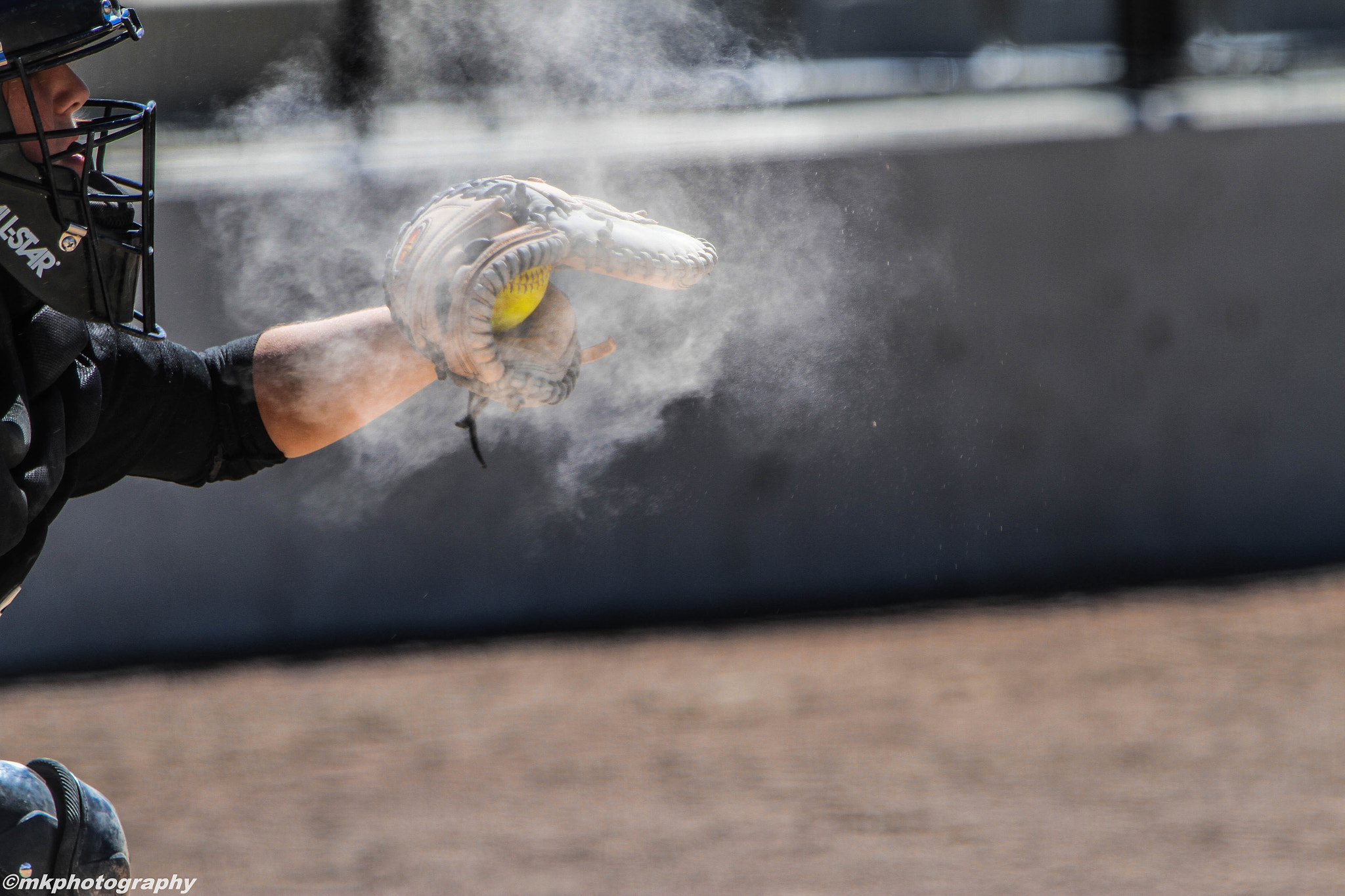 Canon EF 70-200mm F2.8L IS USM sample photo. One thing i love about the game is a dusty, well worn in catchers glove. photography