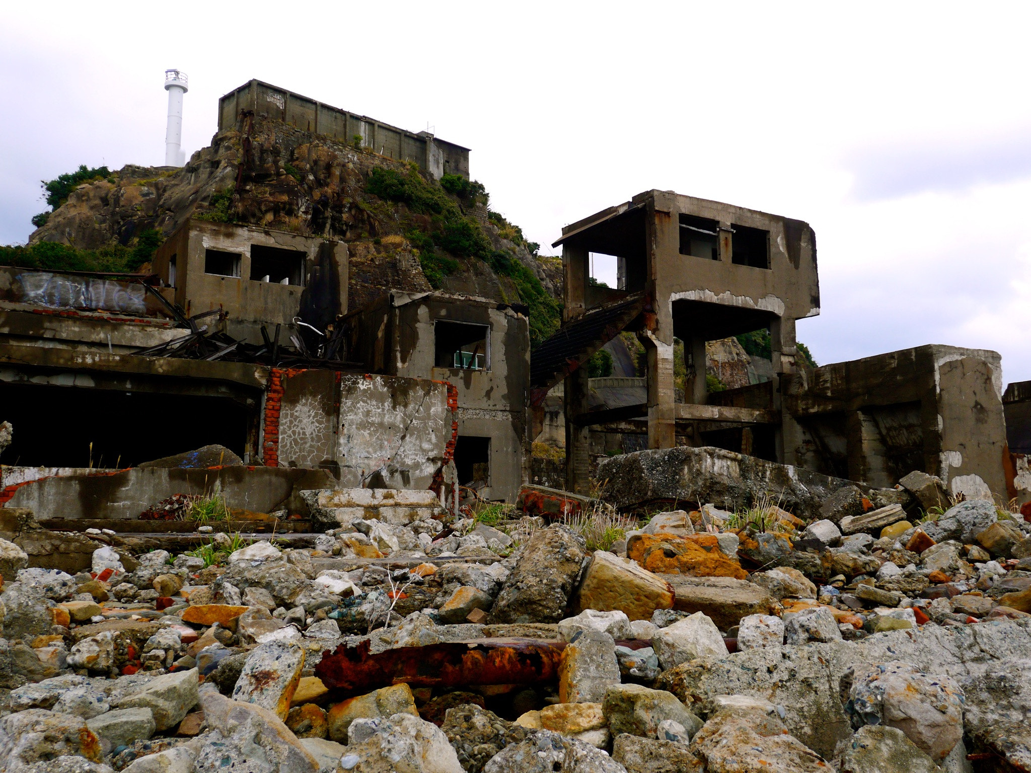 Panasonic Lumix DMC-GF5 + LUMIX G VARIO PZ 14-42/F3.5-5.6 sample photo. Gunkanjima japan photography