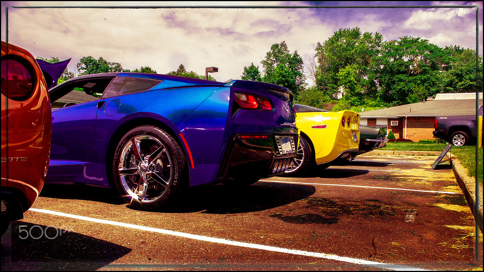 Pentax K-x sample photo. Classic car show photography