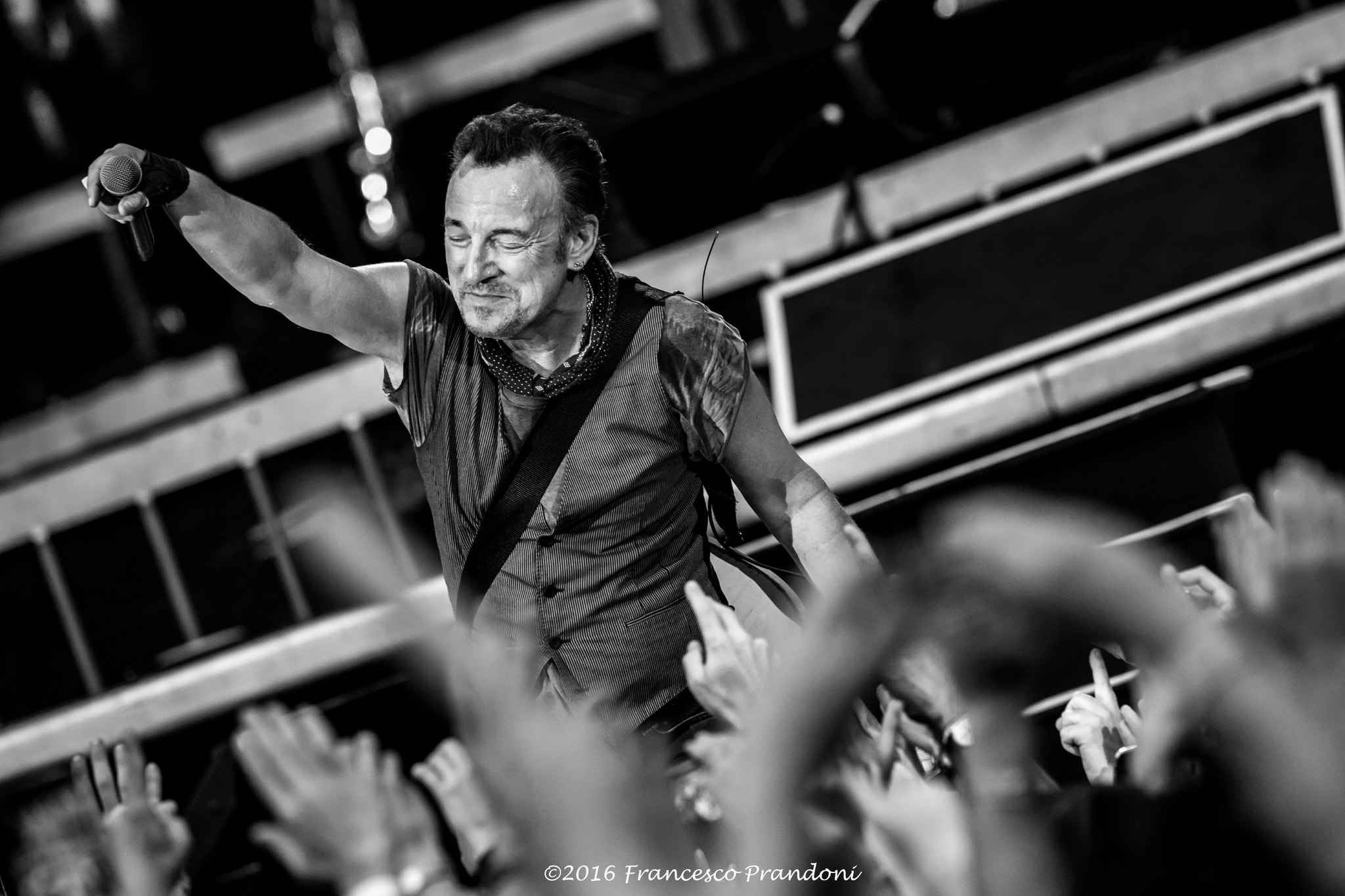 Nikon D5 + Nikon AF-S Nikkor 400mm F2.8D ED-IF II sample photo. Foto-concerto-bruce-springsteen-milano-03-luglio-2016-prandoni photography