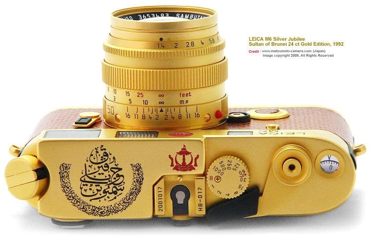 LEICA M6 Sultan of Brunei Silver Jubilee Edition (24-carat Gold-plated)