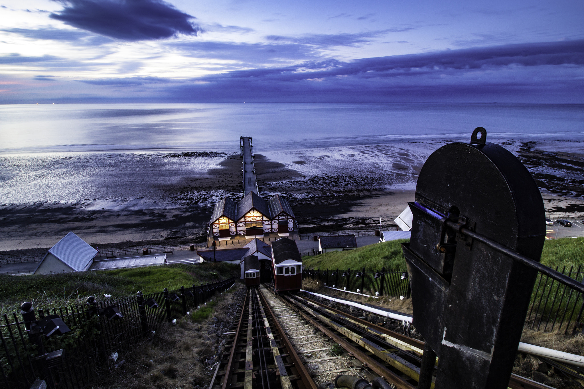 Canon EF-S 10-18mm F4.5–5.6 IS STM sample photo. Saltburn's inclined tramway. photography