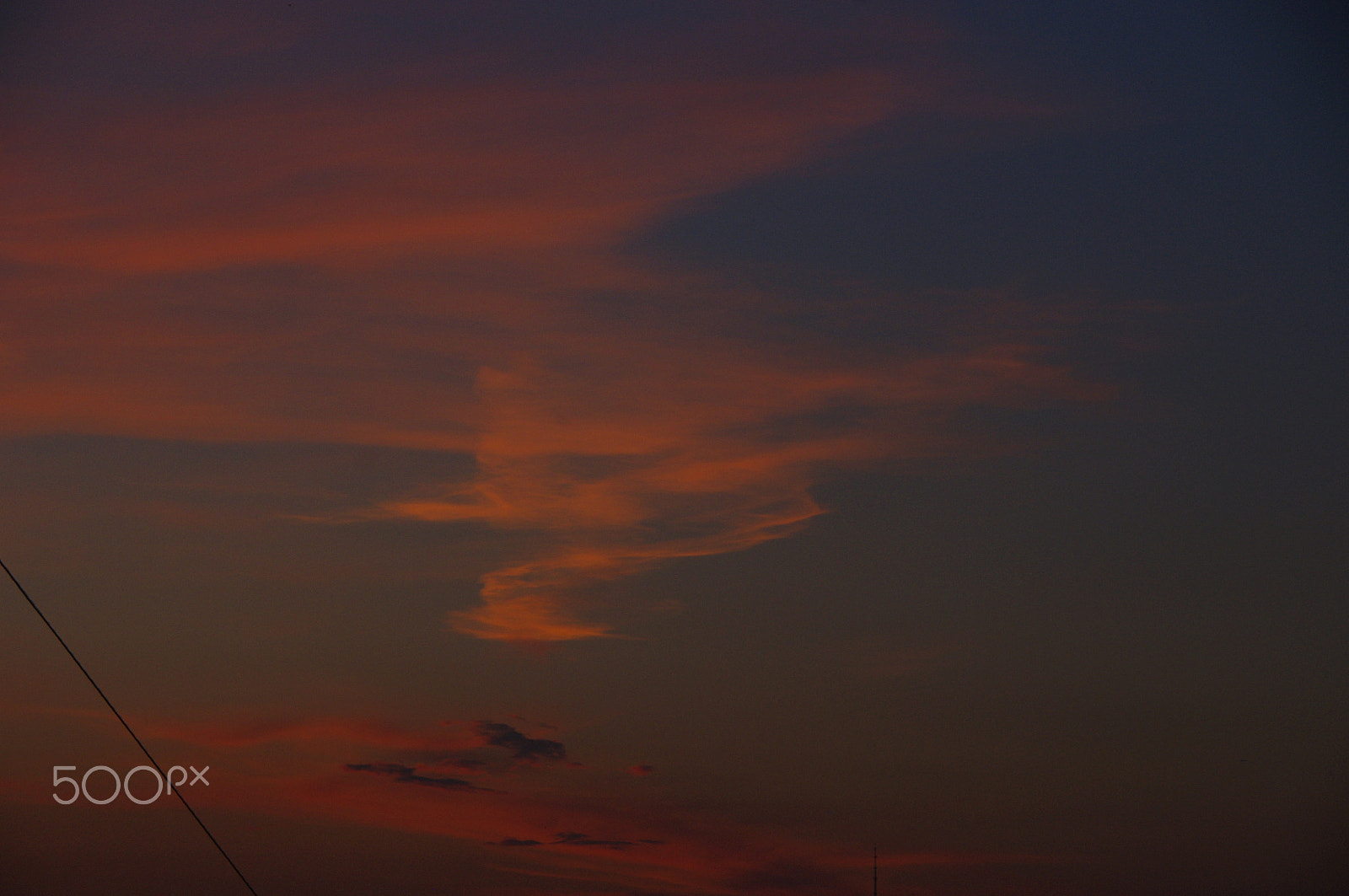 Pentax K-x sample photo. Red sky photography