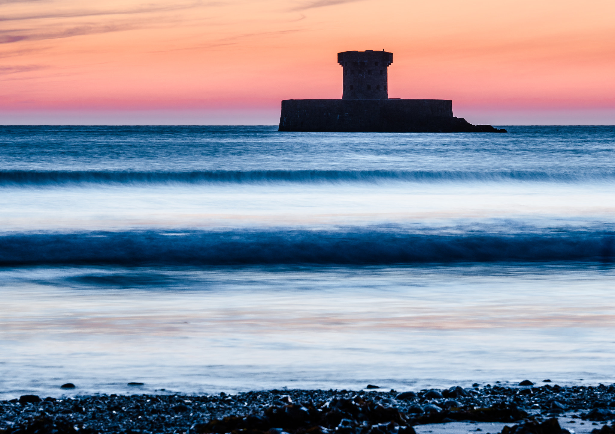 LUMIX G VARIO 35-100/F4.0-5.6 sample photo. La rocco tower, jersey photography