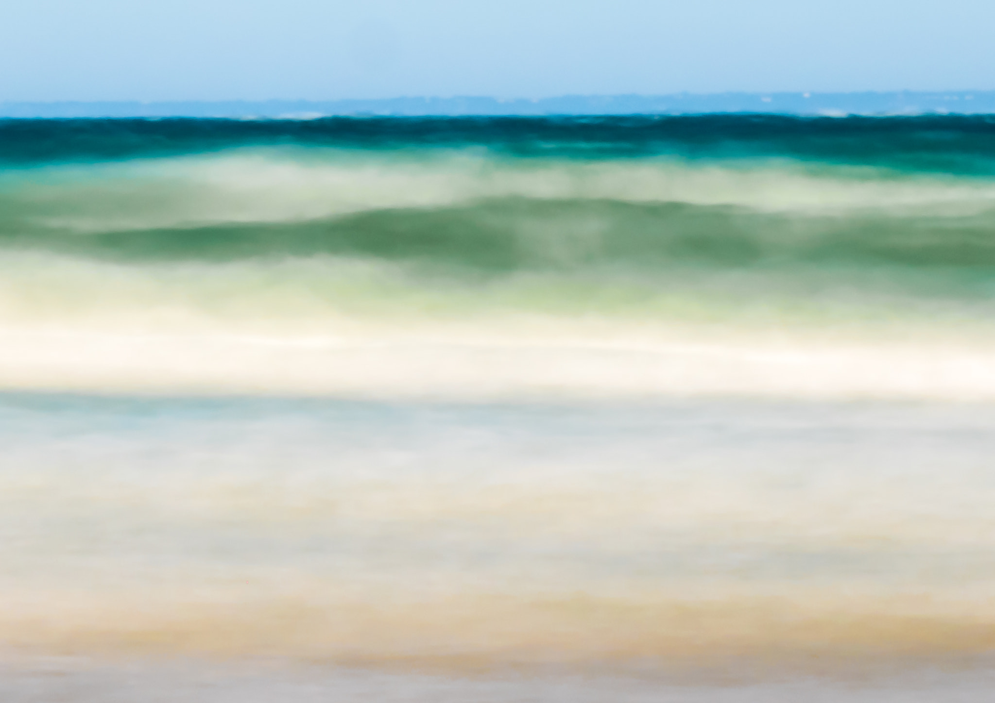 LUMIX G VARIO 35-100/F4.0-5.6 sample photo. Sea meets sky, plemont bay, jersey photography
