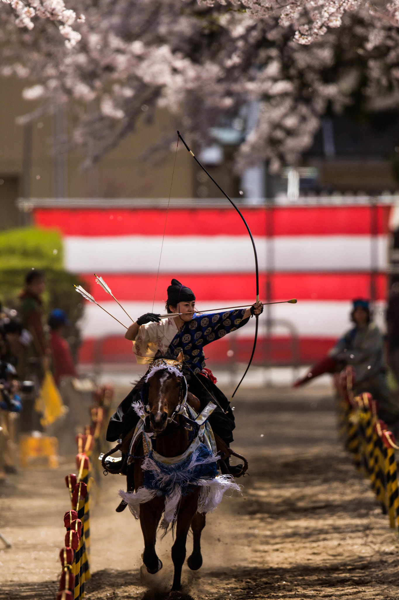 Canon EF 600mm F4L IS II USM sample photo. Horseback archery photography