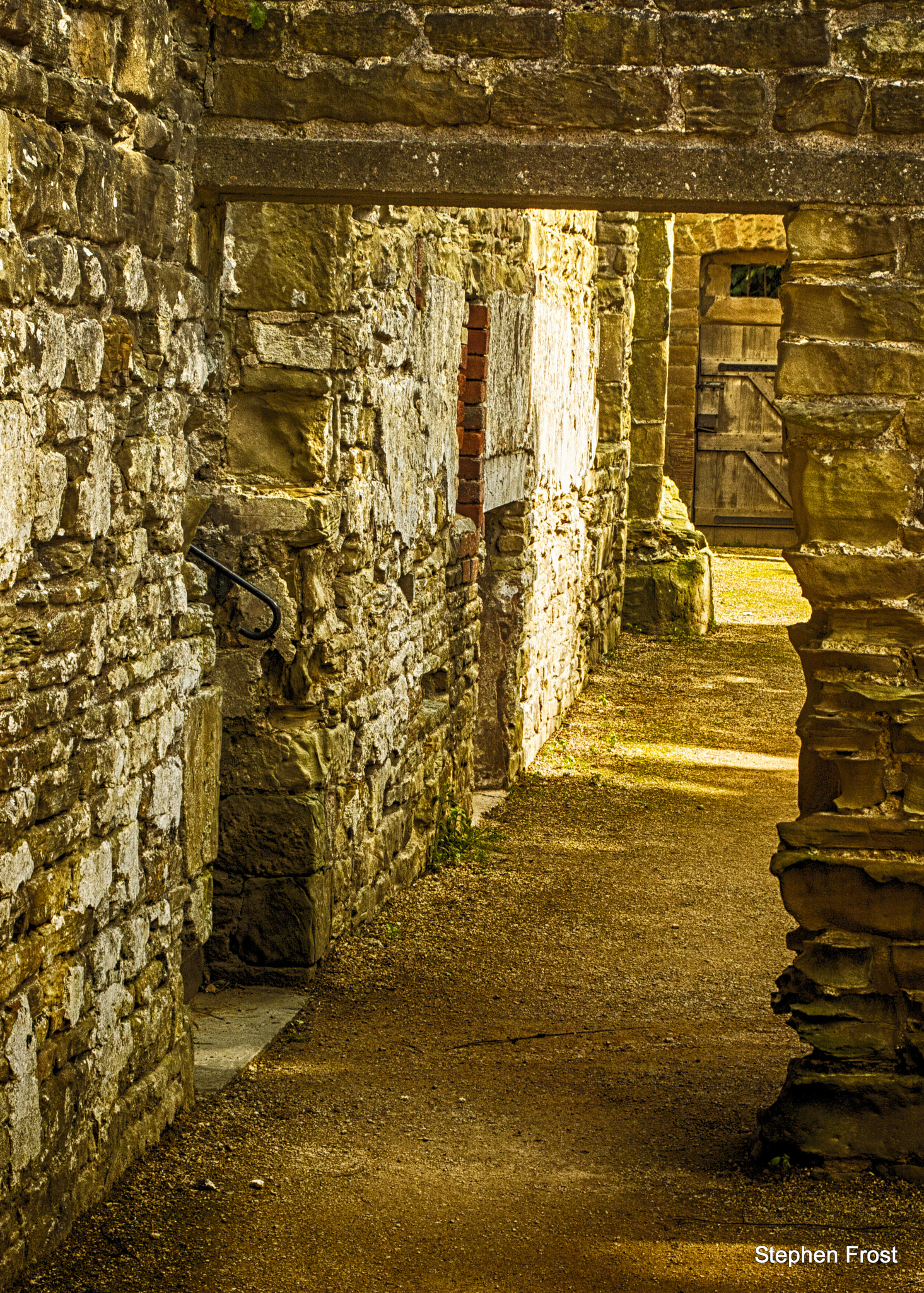 Nikon D7100 + Sigma 24-70mm F2.8 EX DG Macro sample photo. Ground floor door way to the ancient ruin of what is hardwick hall ,derbyshire uk photography