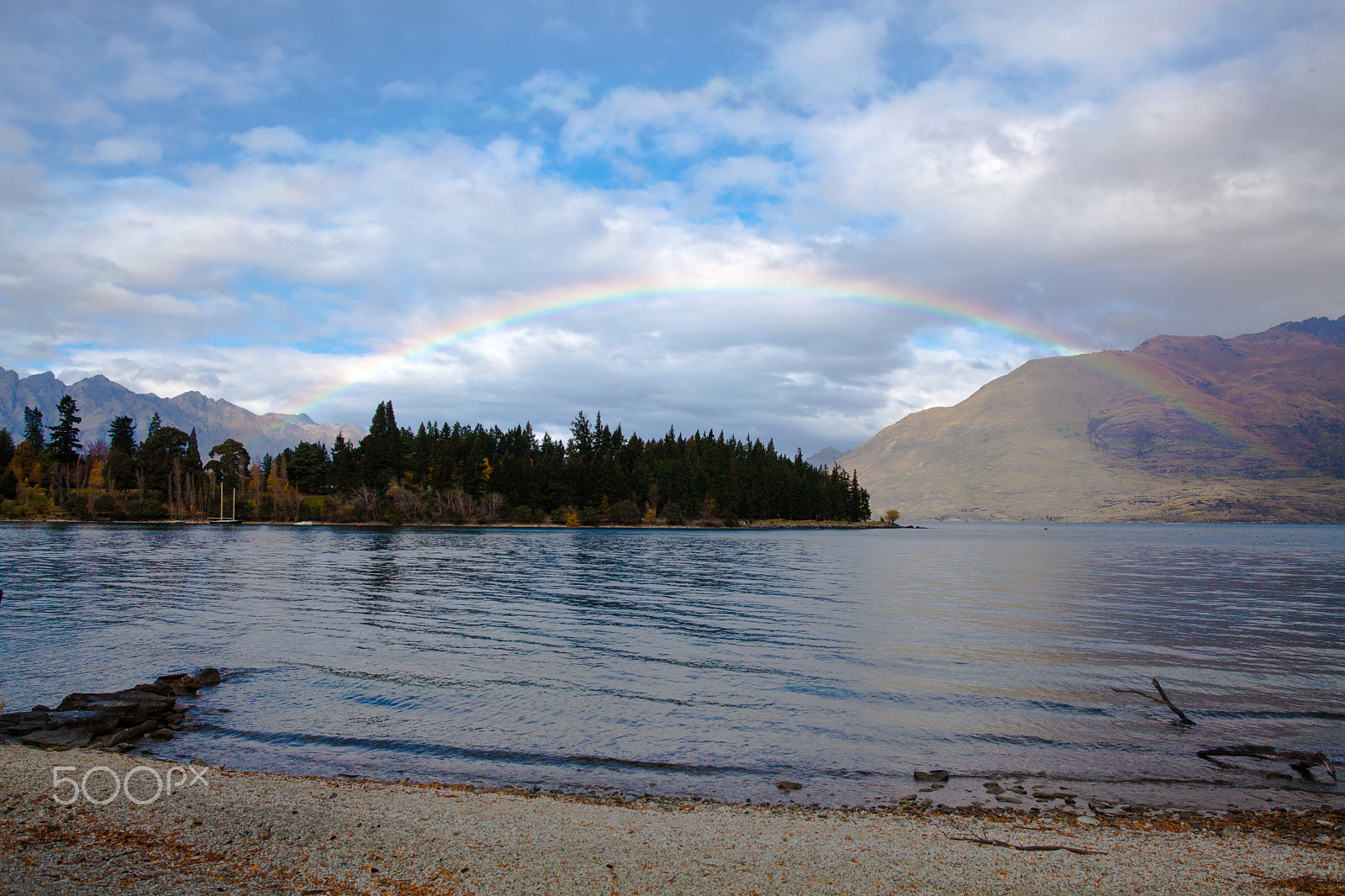 Sigma 24-35mm F2 DG HSM Art sample photo. Rainbow over the lake photography