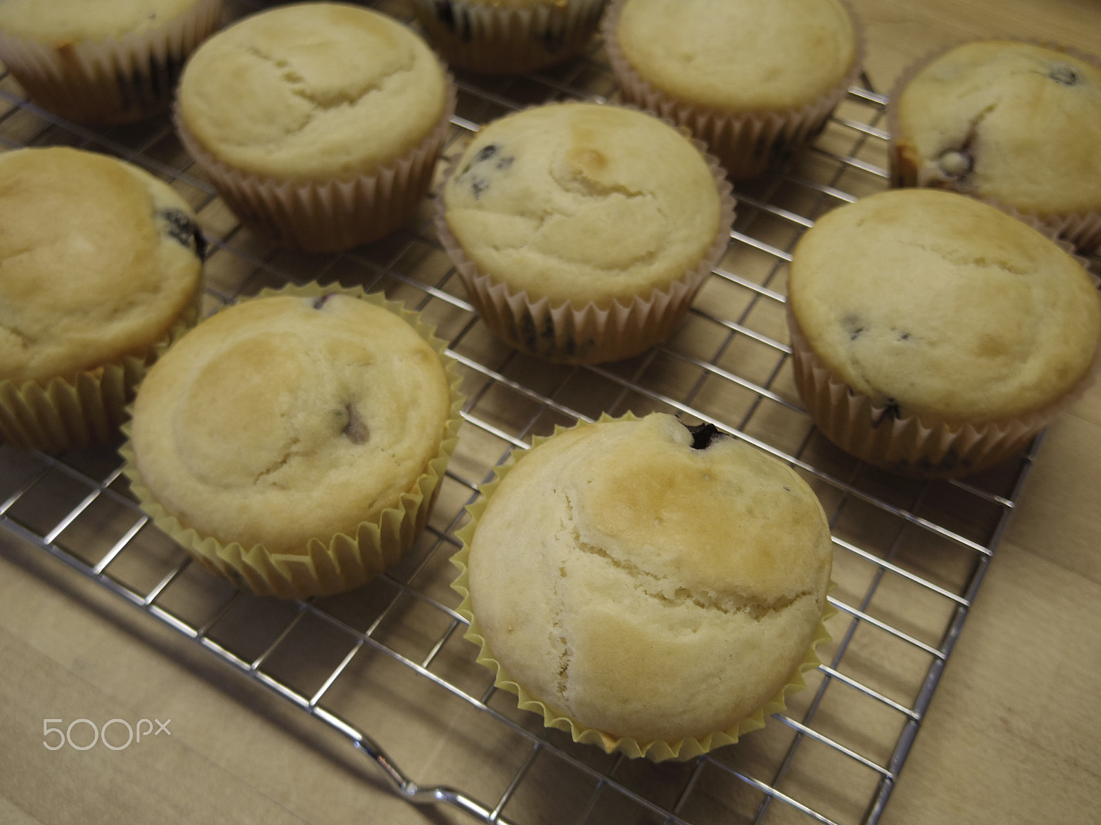 Pentax Q-S1 sample photo. Blueberry muffins photography