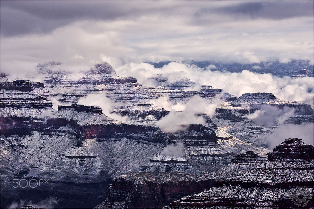 Tamron SP 70-300mm F4-5.6 Di USD sample photo. Cloudy canyon photography