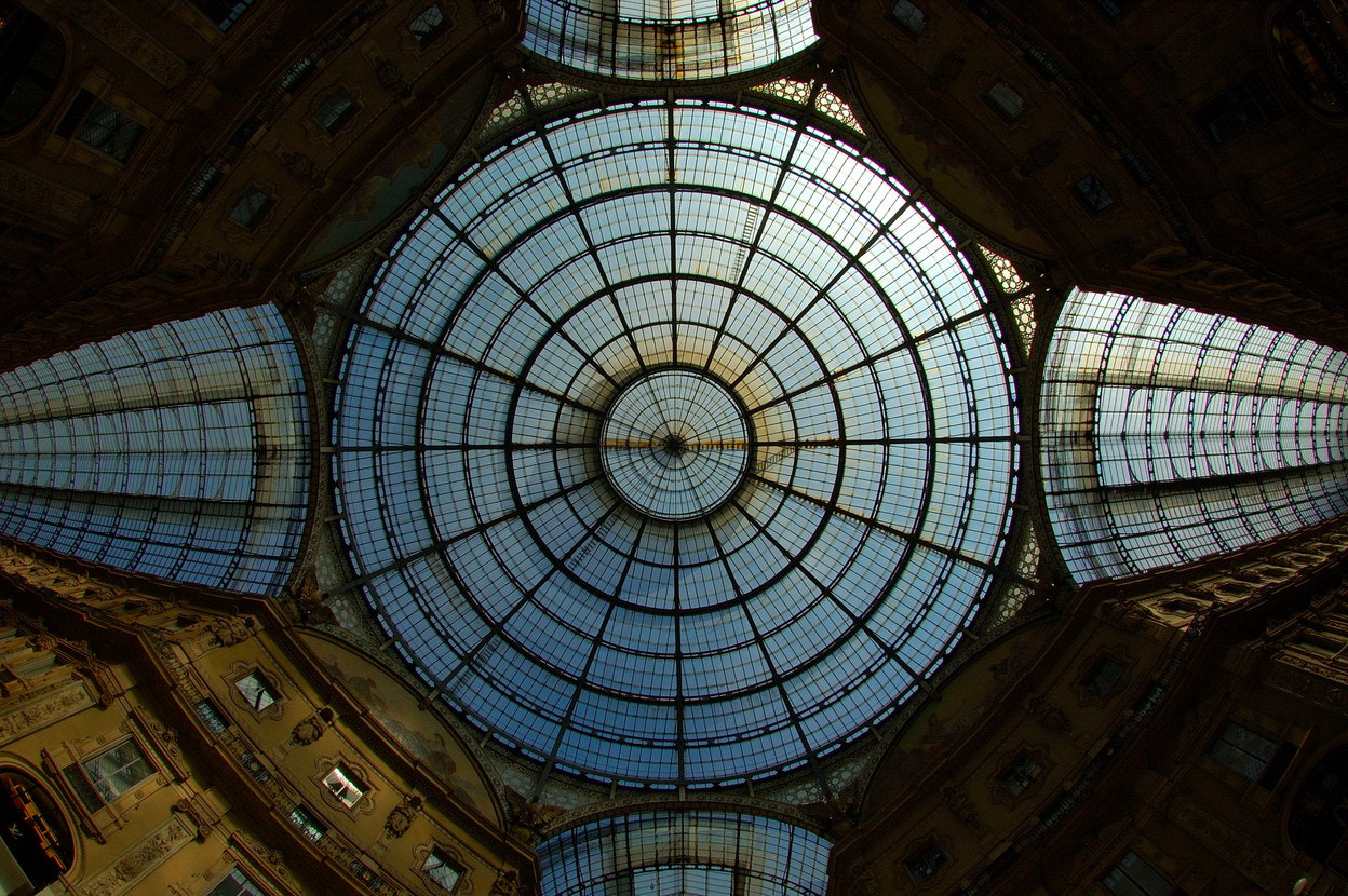 Nikon AF DX Fisheye-Nikkor 10.5mm F2.8G ED sample photo. Galleria vittorio emanuele photography