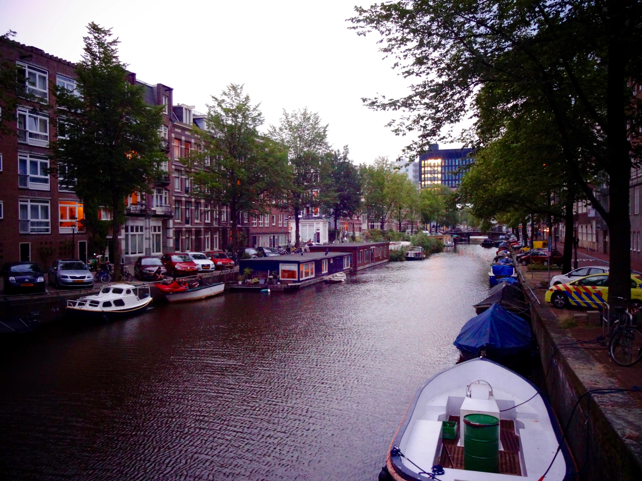 Sony DSC-WX200 sample photo. Canal street after sunset at amsterdam photography