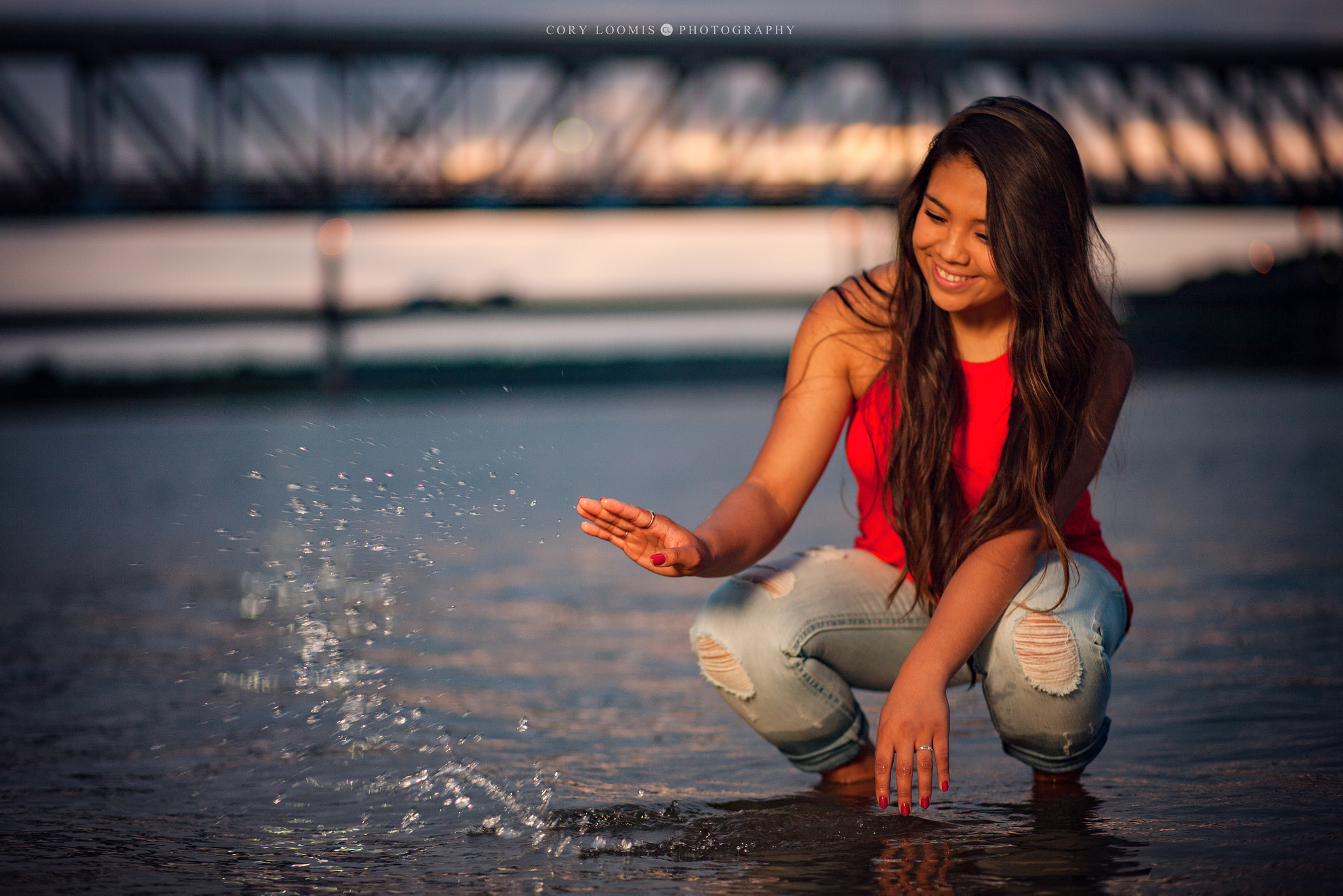 Canon EOS-1Ds Mark III sample photo. Splashing sunset photography