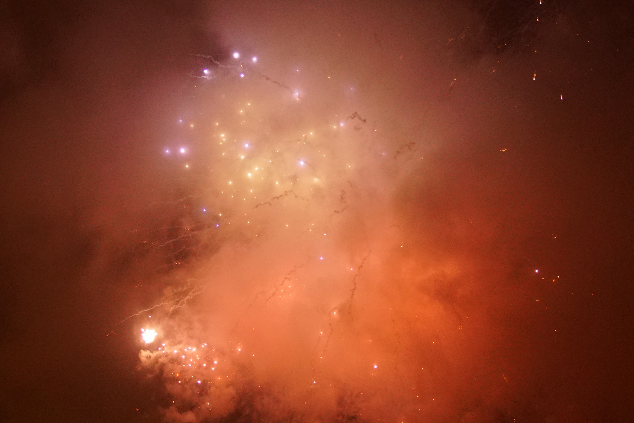 Sony a7S sample photo. Firework nebula photography